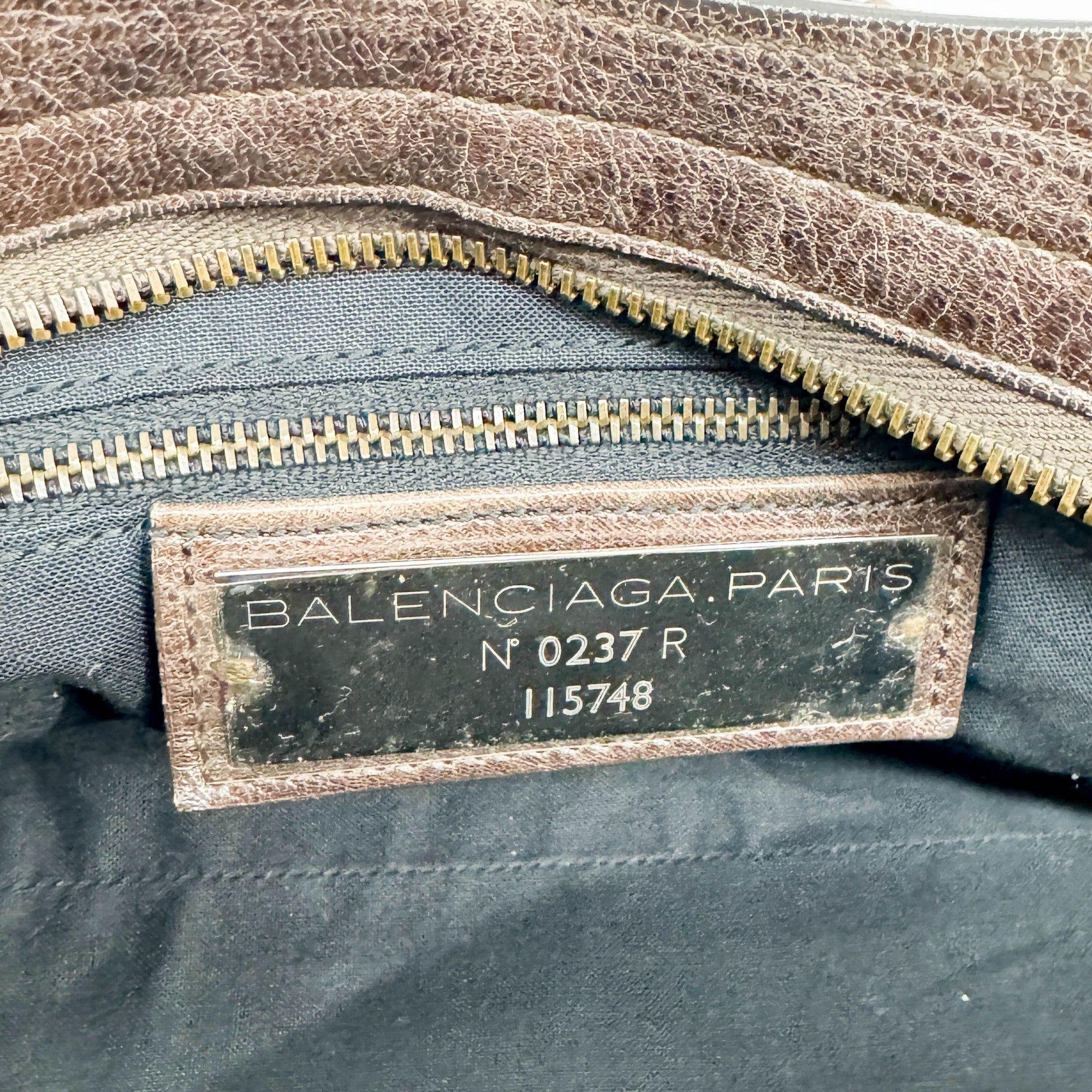 The City Brown Leather Two Way Bag