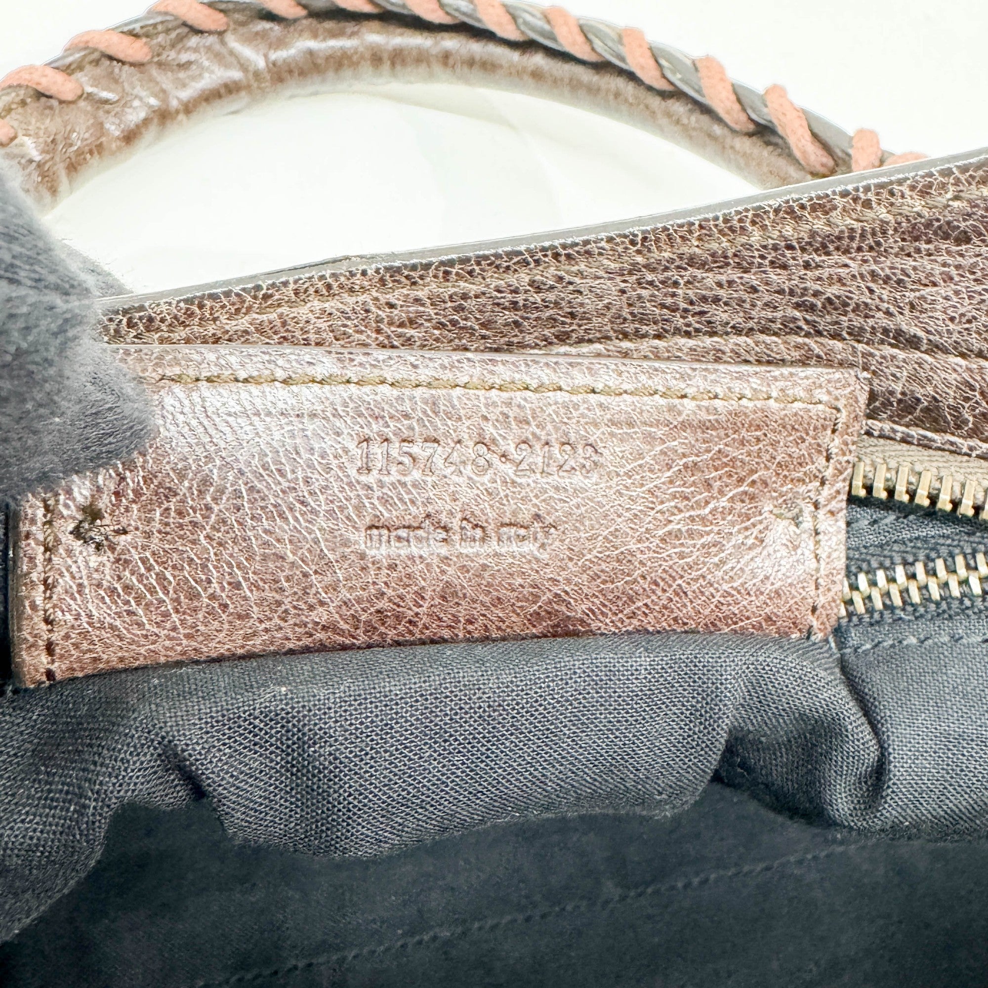 The City Brown Leather Two Way Bag