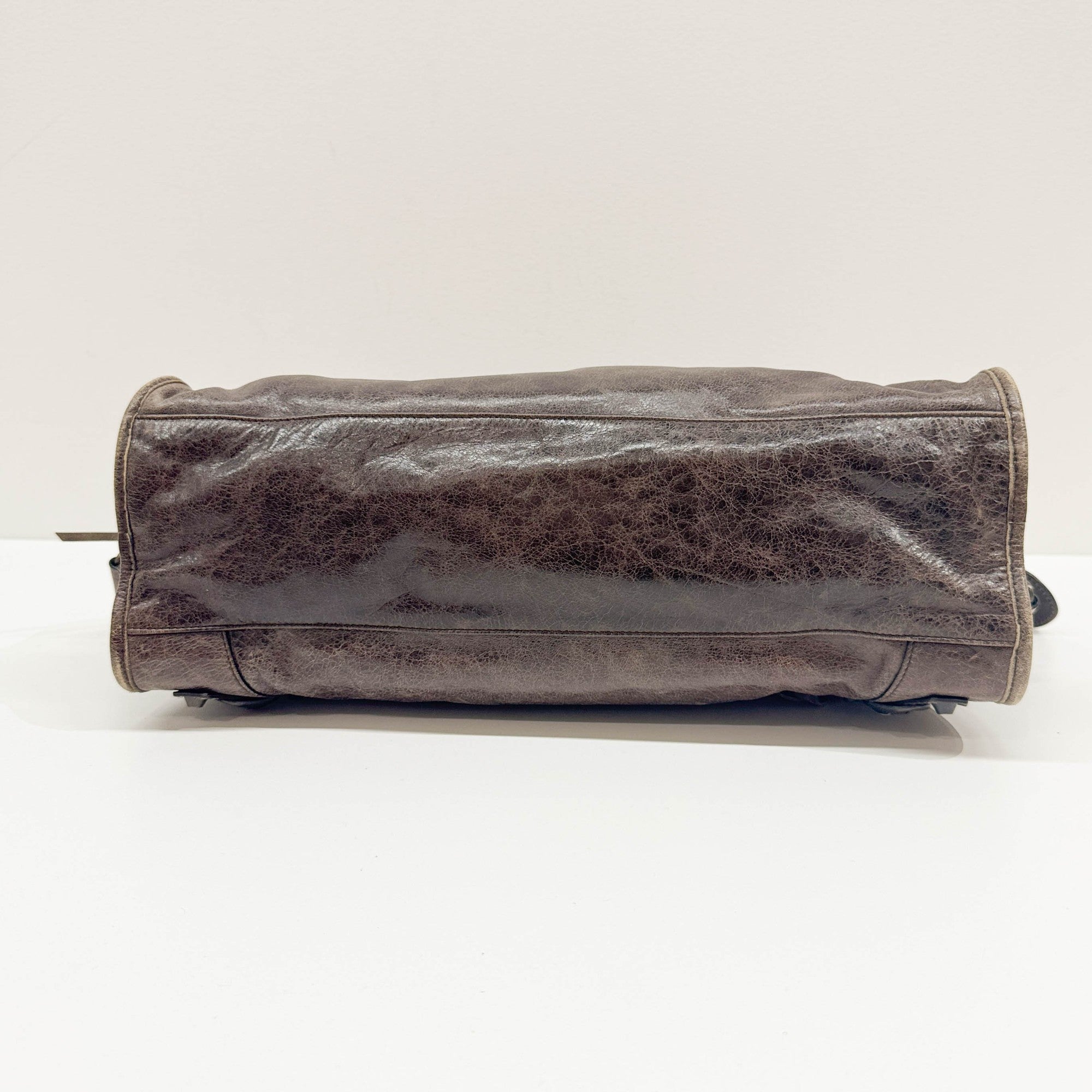 The City Brown Leather Two Way Bag