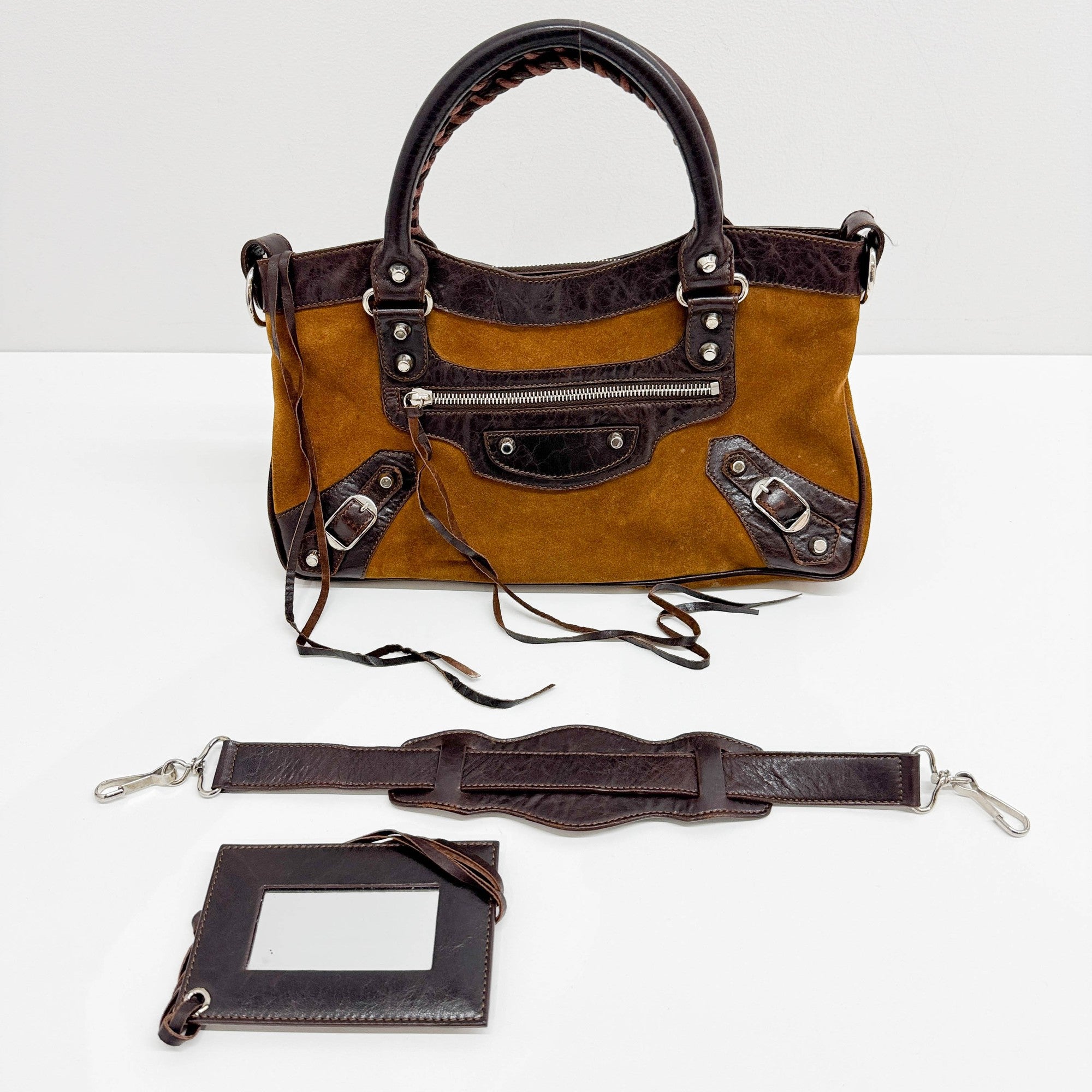 Limited Edition Isetan 120 Birthday The First Brown Suede Two Way Bag