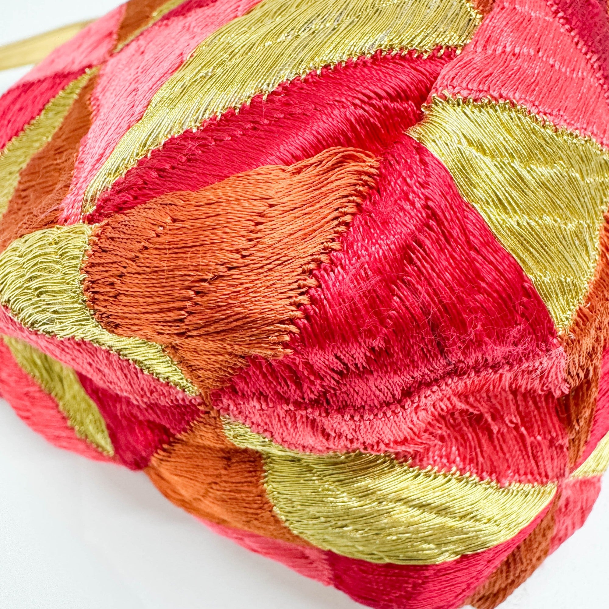 Mamma Baguette Multicolor Satin Shoulder Bag