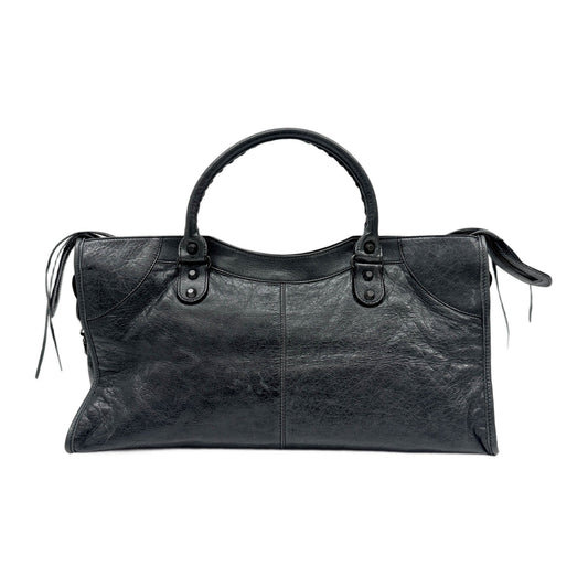 Part Time Black Leather Two Way Bag