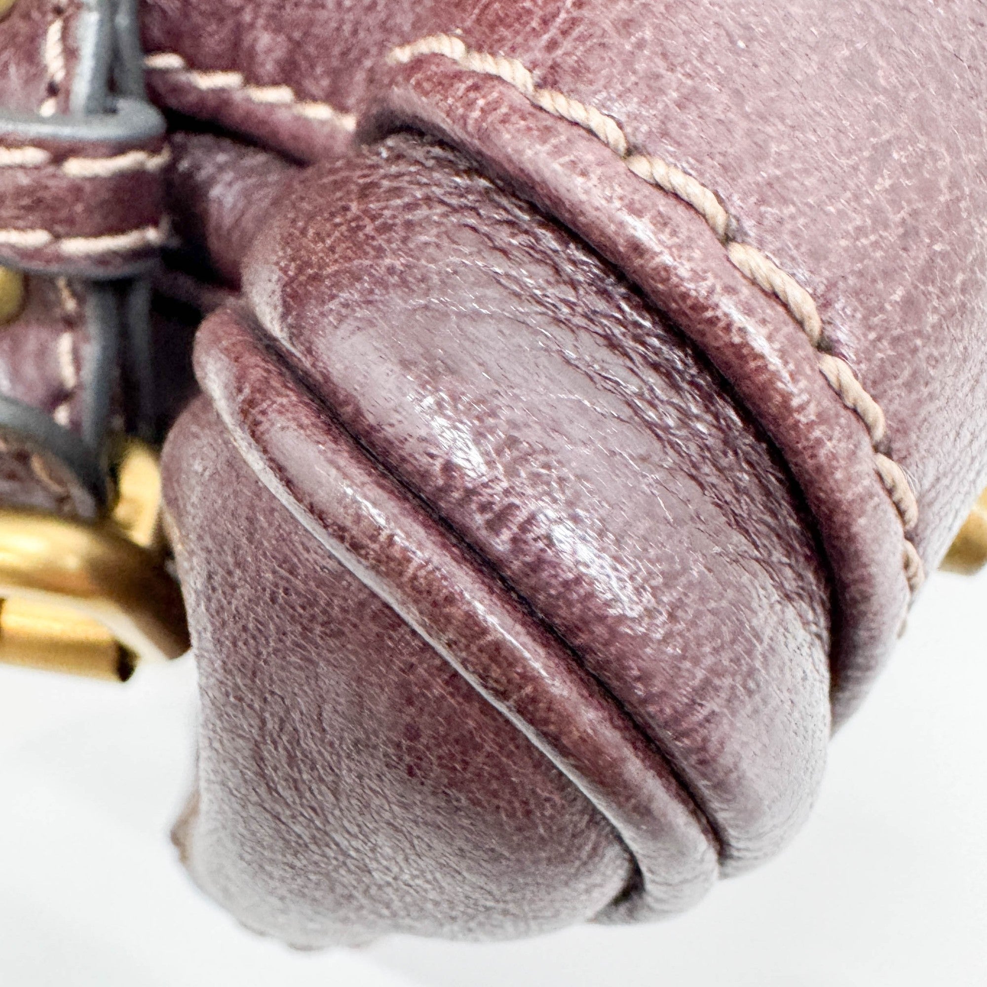 Mini Paddington Burgundy Leather Hand Bag