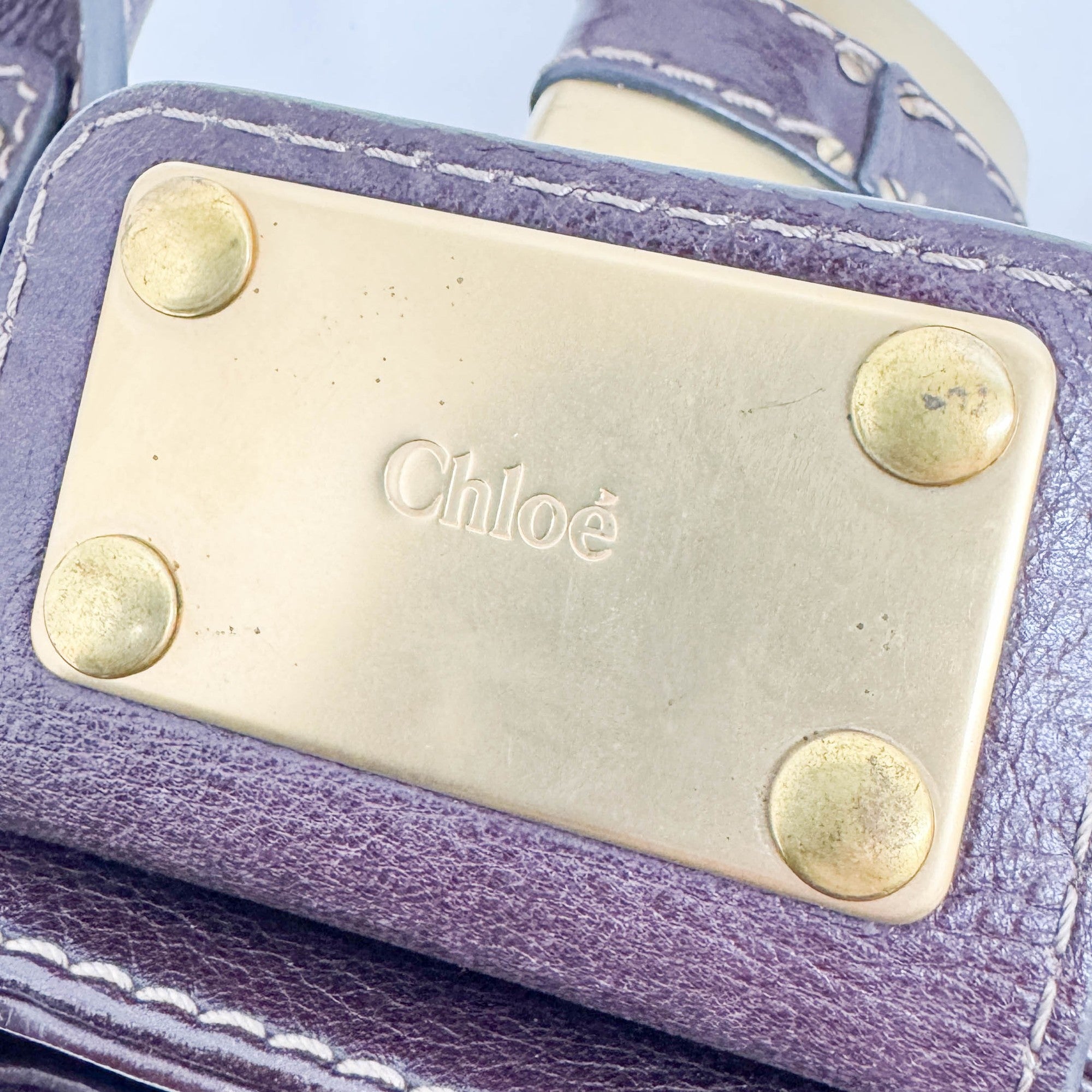 Mini Paddington Burgundy Leather Hand Bag