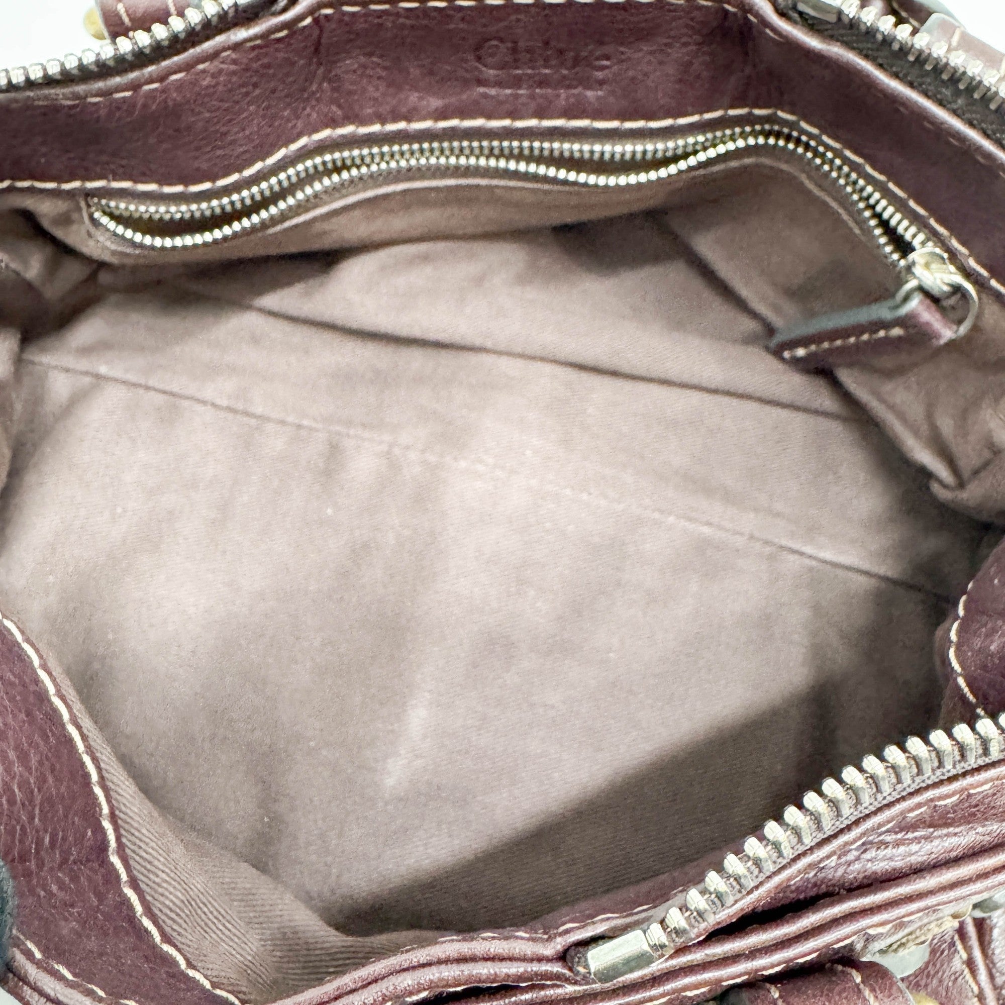 Mini Paddington Burgundy Leather Hand Bag