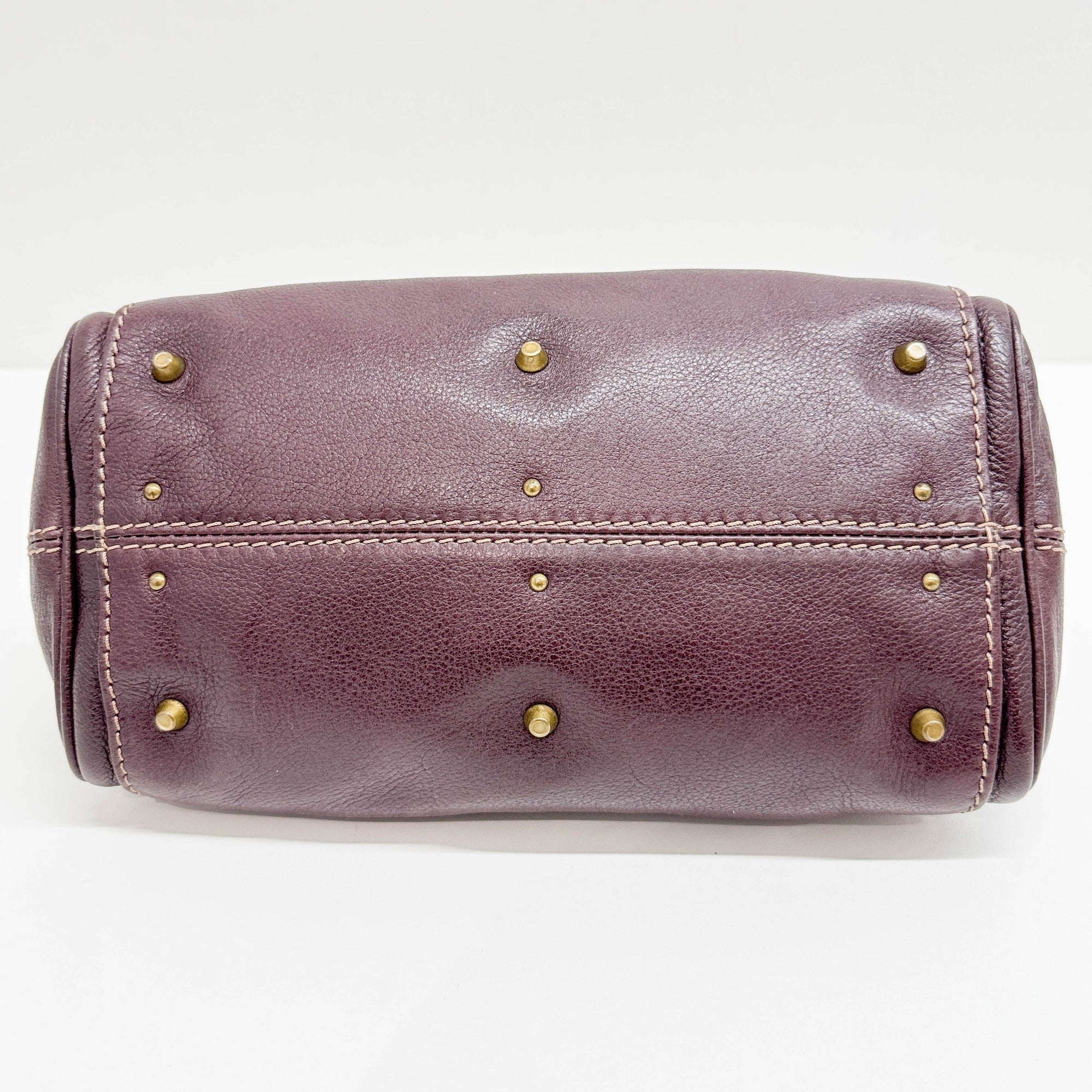 Mini Paddington Burgundy Leather Hand Bag