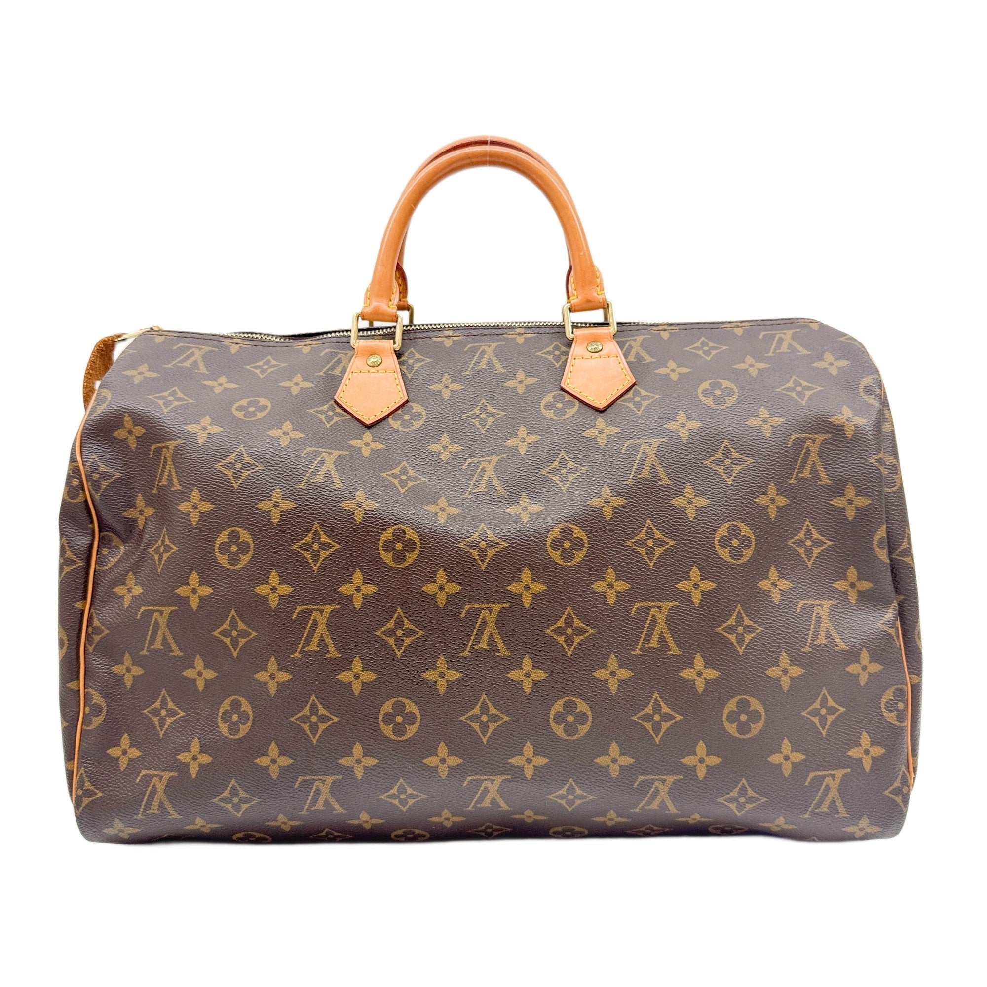 Speedy 40 Brown Monogram Canvas Hand Bag