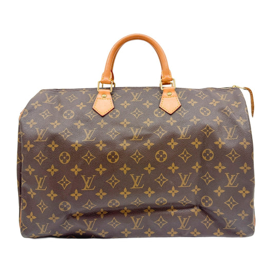 Speedy 40 Brown Monogram Canvas Hand Bag