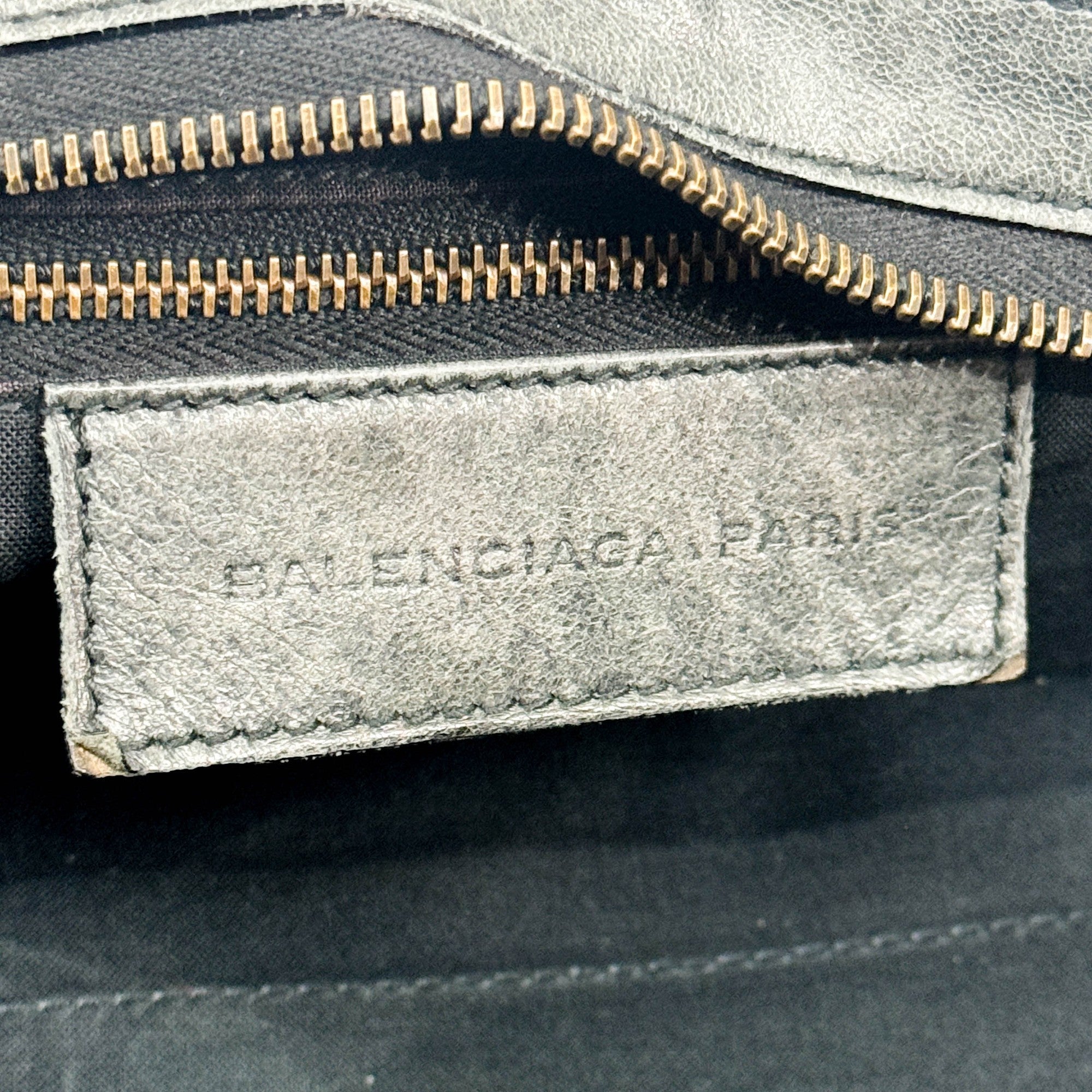 Part Time Gray Leather Two Way Bag