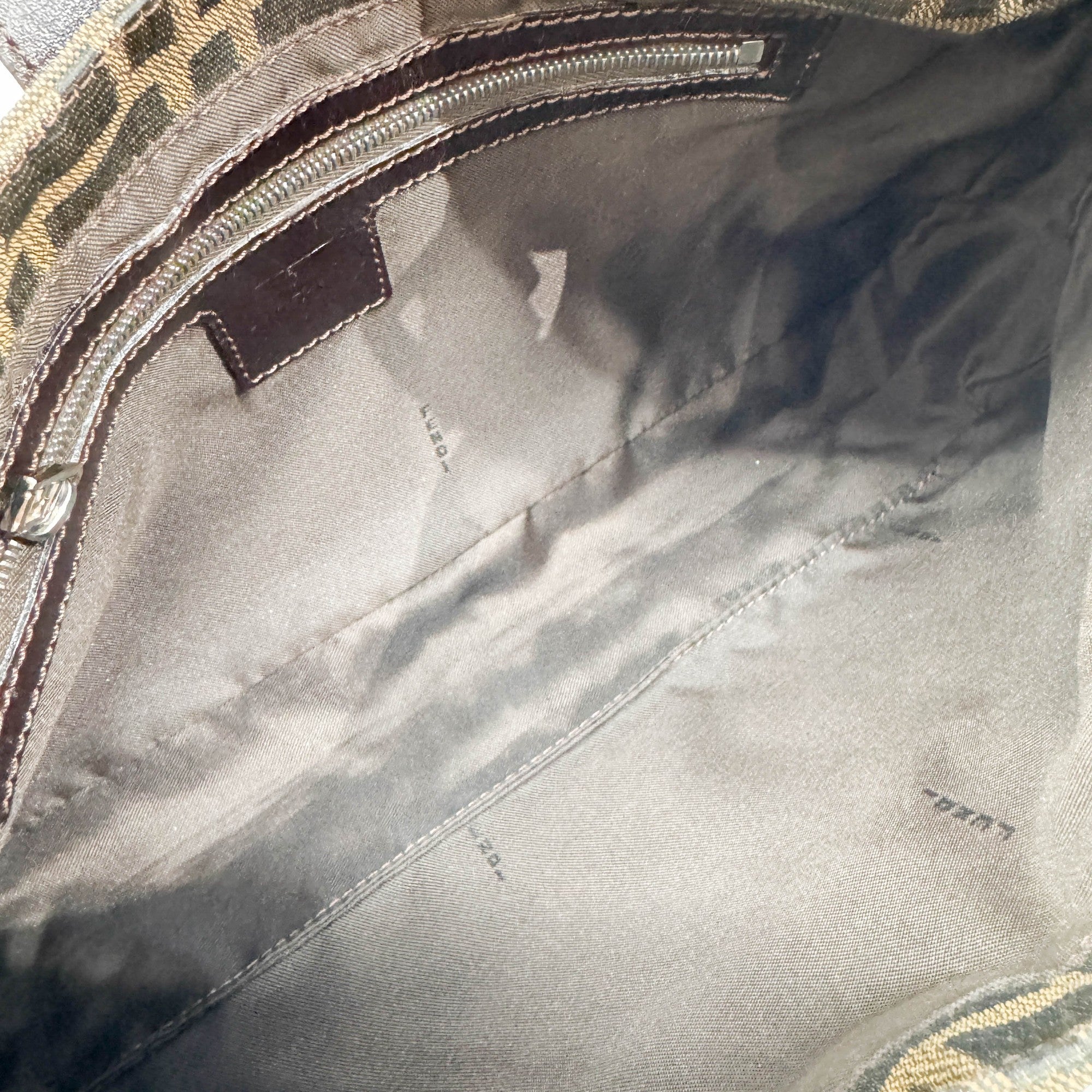 Brown Zucca Canvas Shoulder Bag