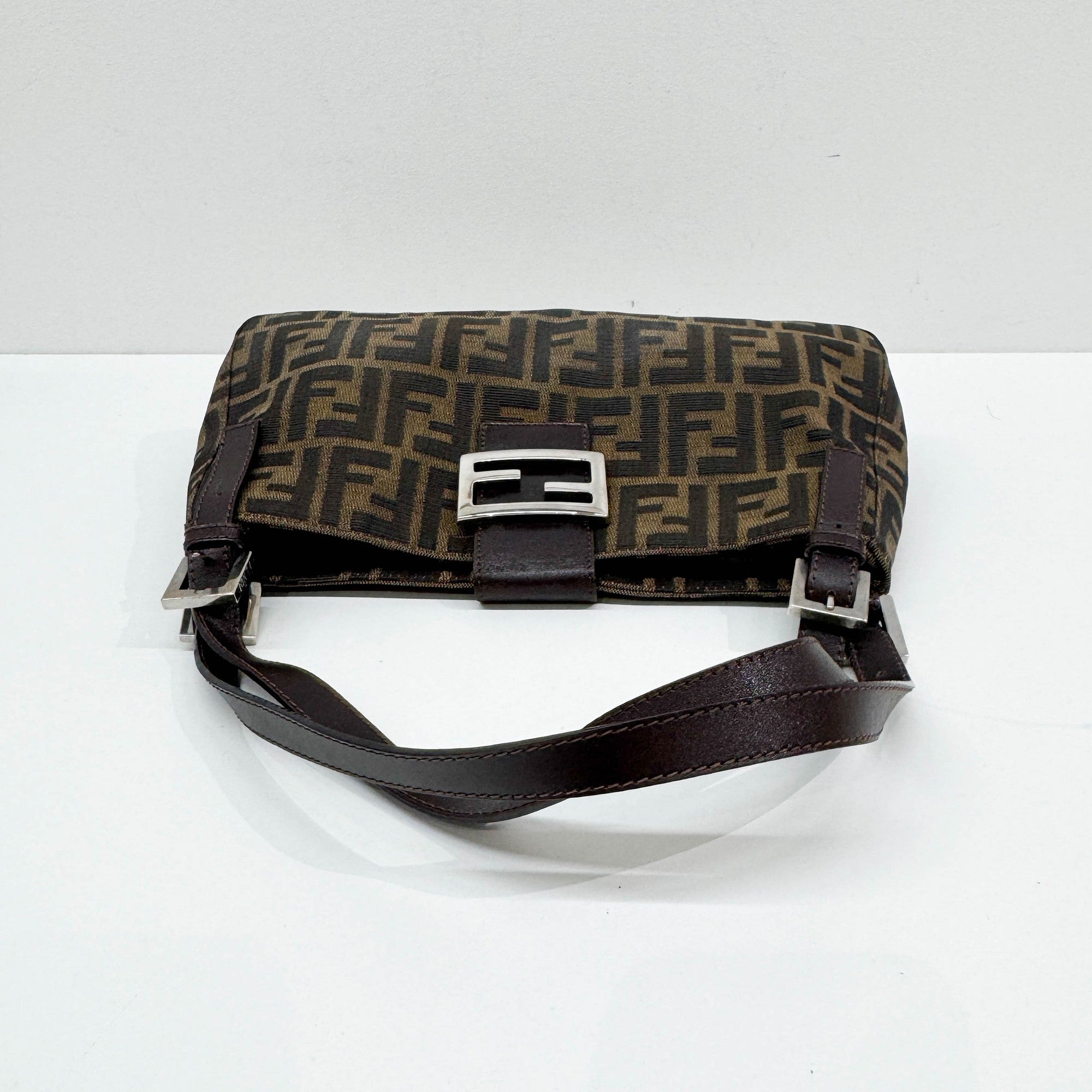 Brown Zucca Canvas Shoulder Bag