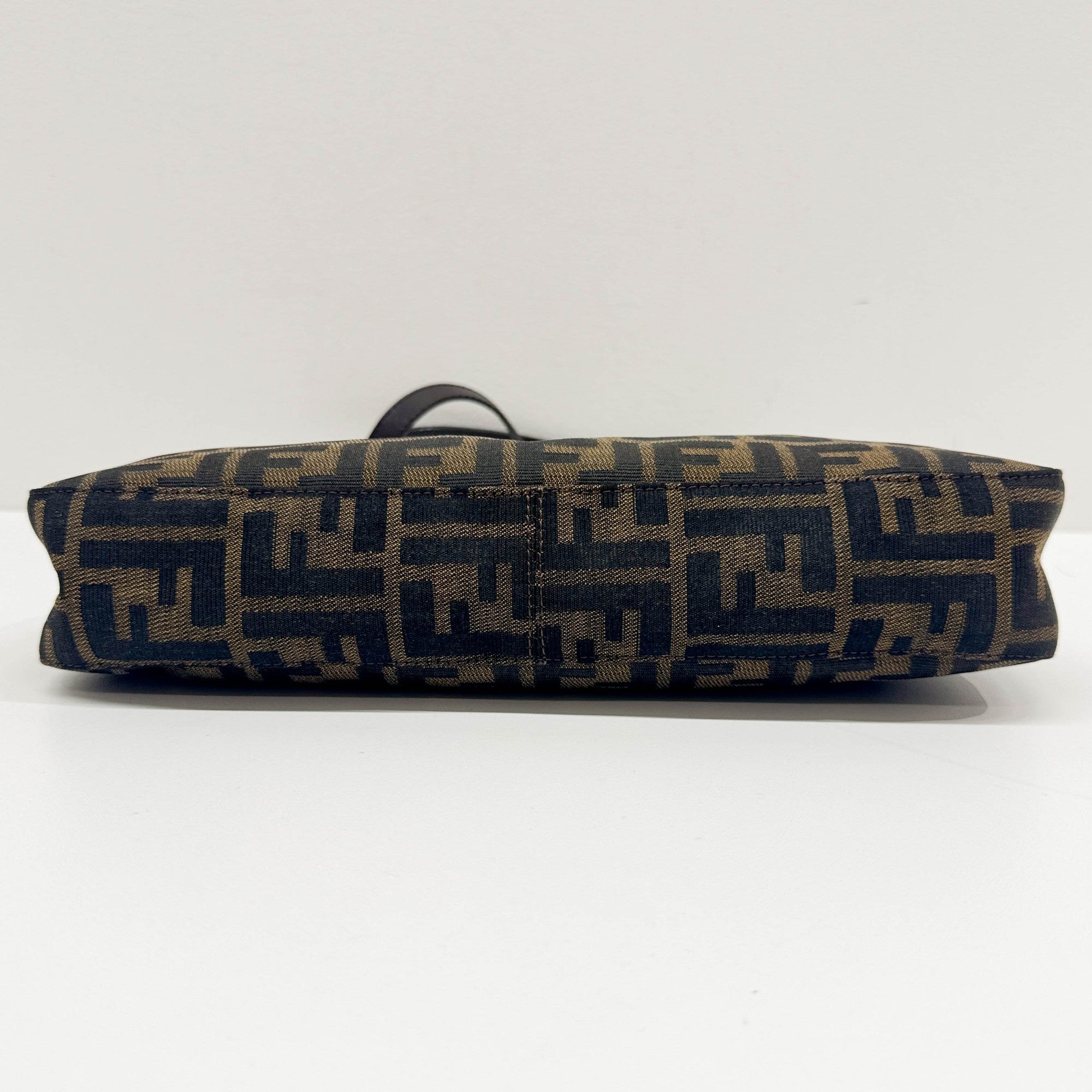 Brown Zucca Canvas Shoulder Bag