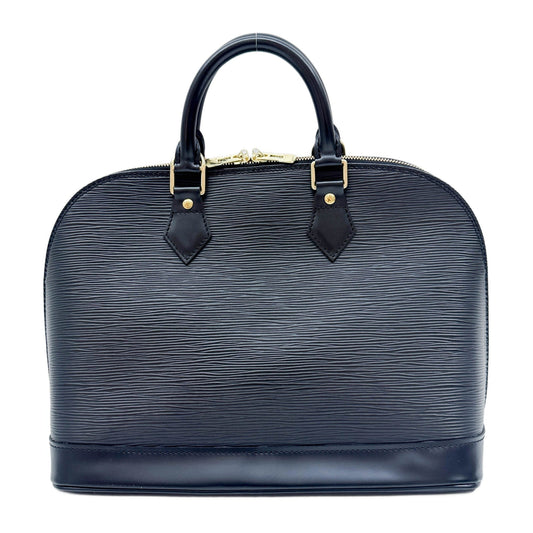 Alma PM Black Epi Leather Hand Bag