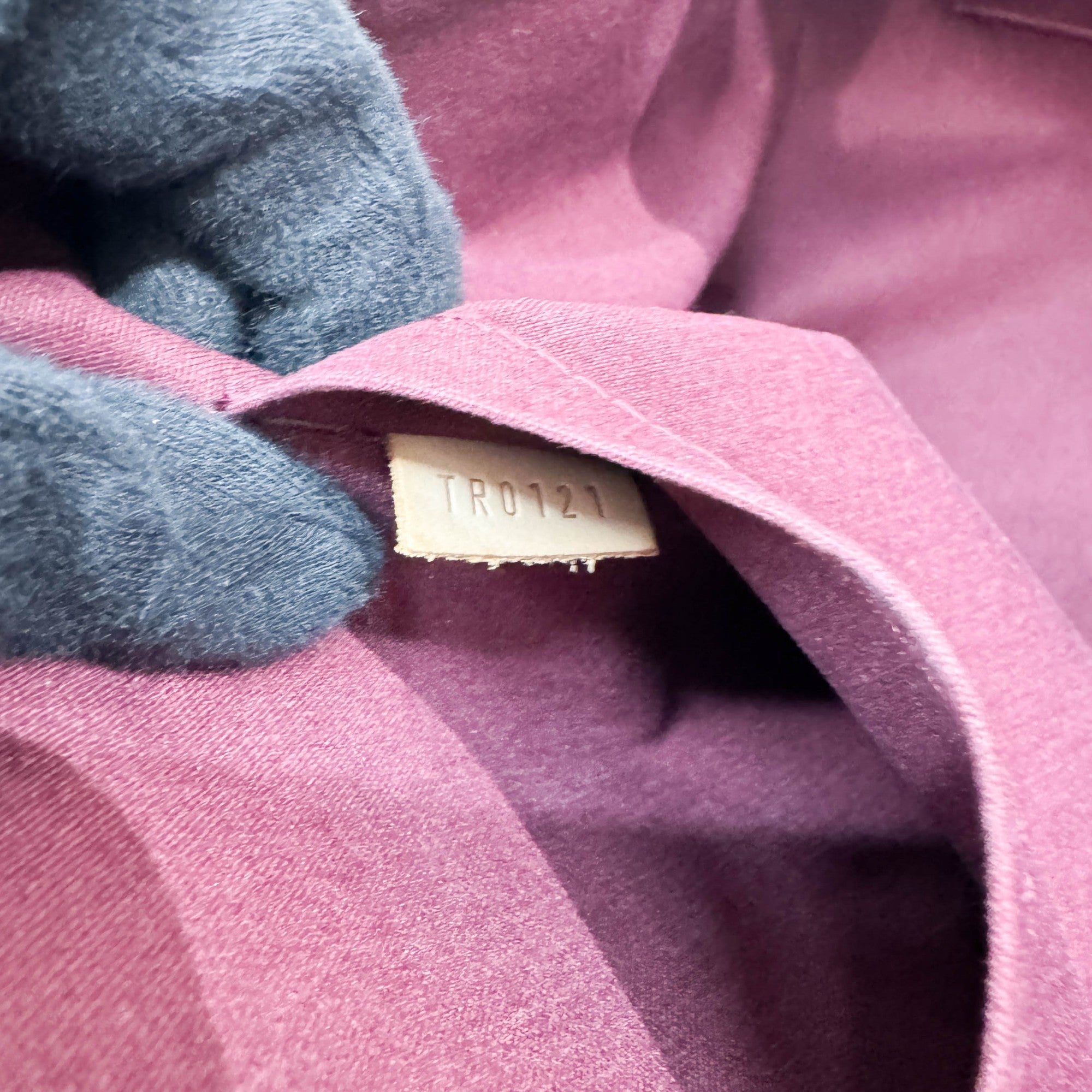 Vernis Sherwood Metallic Bordeaux Monogram Leather Hand Bag