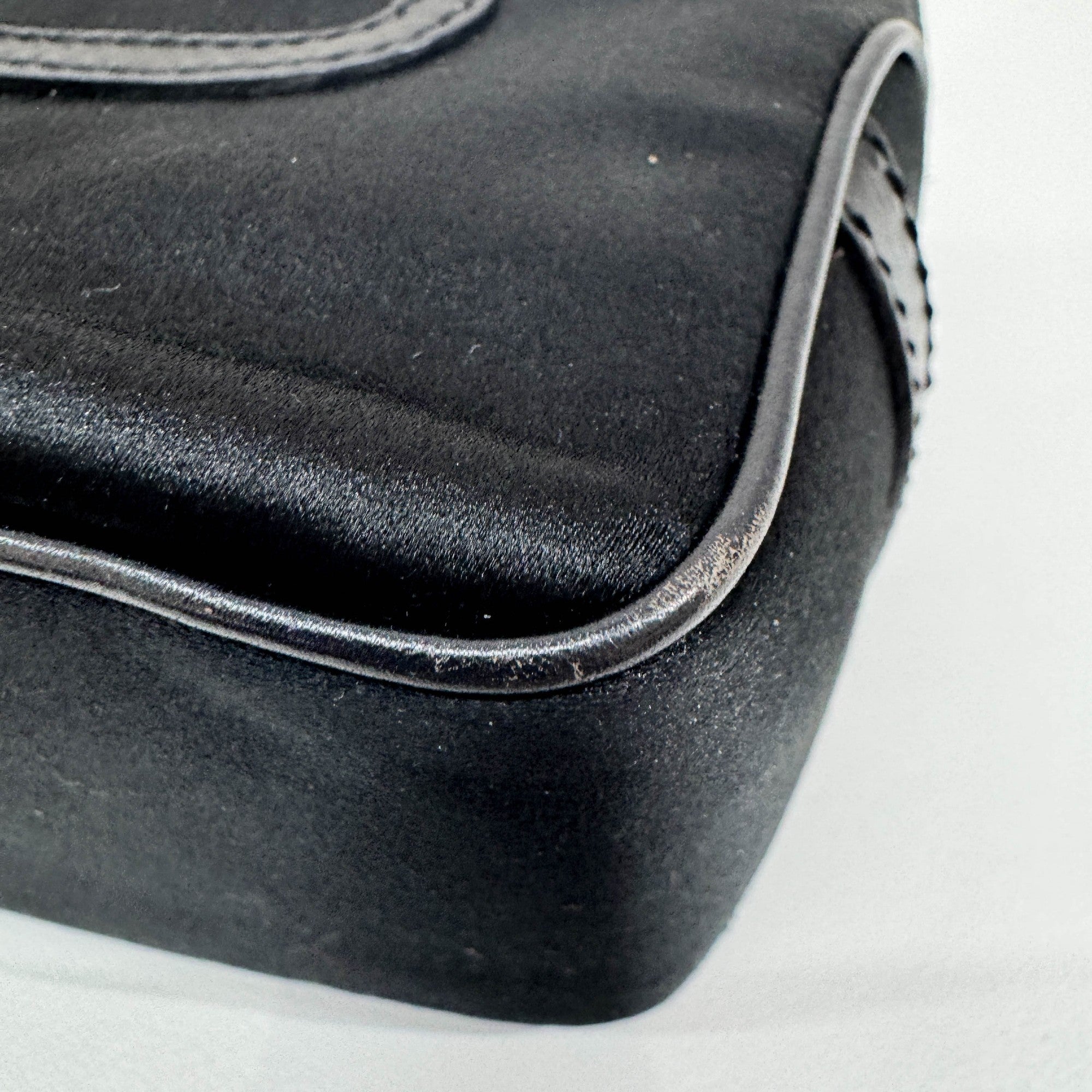 Mini Boogie Set Black Satin Hand Bag