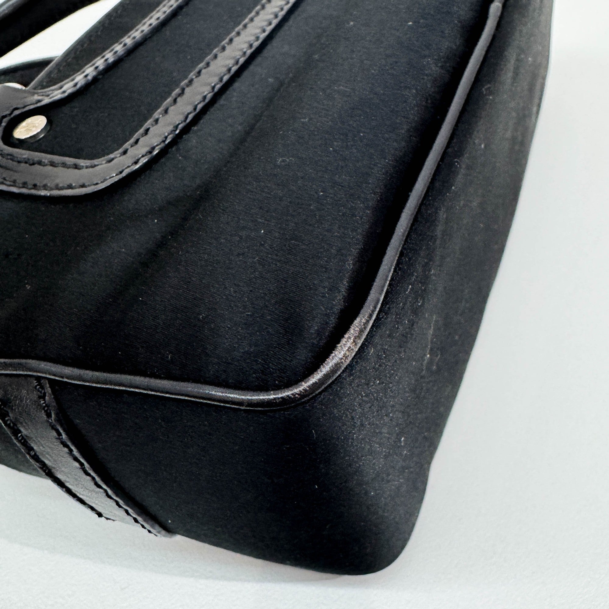 Mini Boogie Set Black Satin Hand Bag