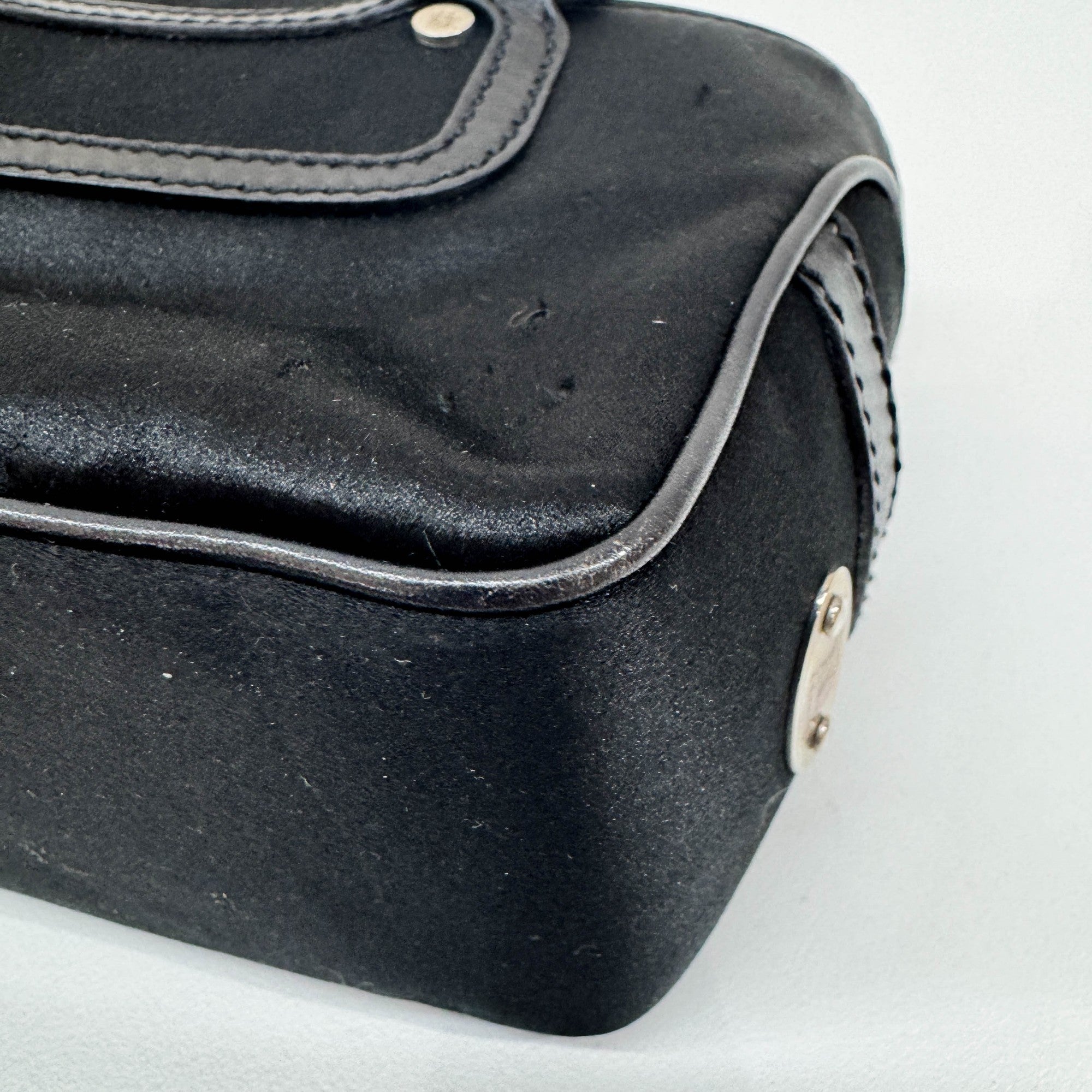 Mini Boogie Set Black Satin Hand Bag