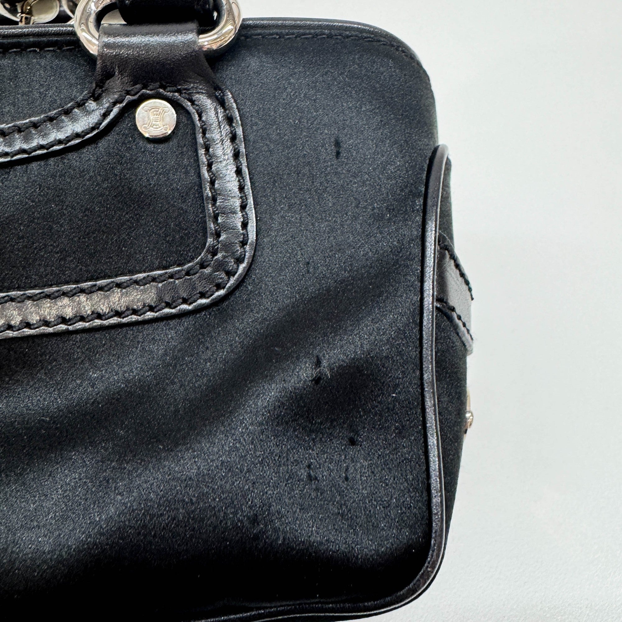 Mini Boogie Set Black Satin Hand Bag