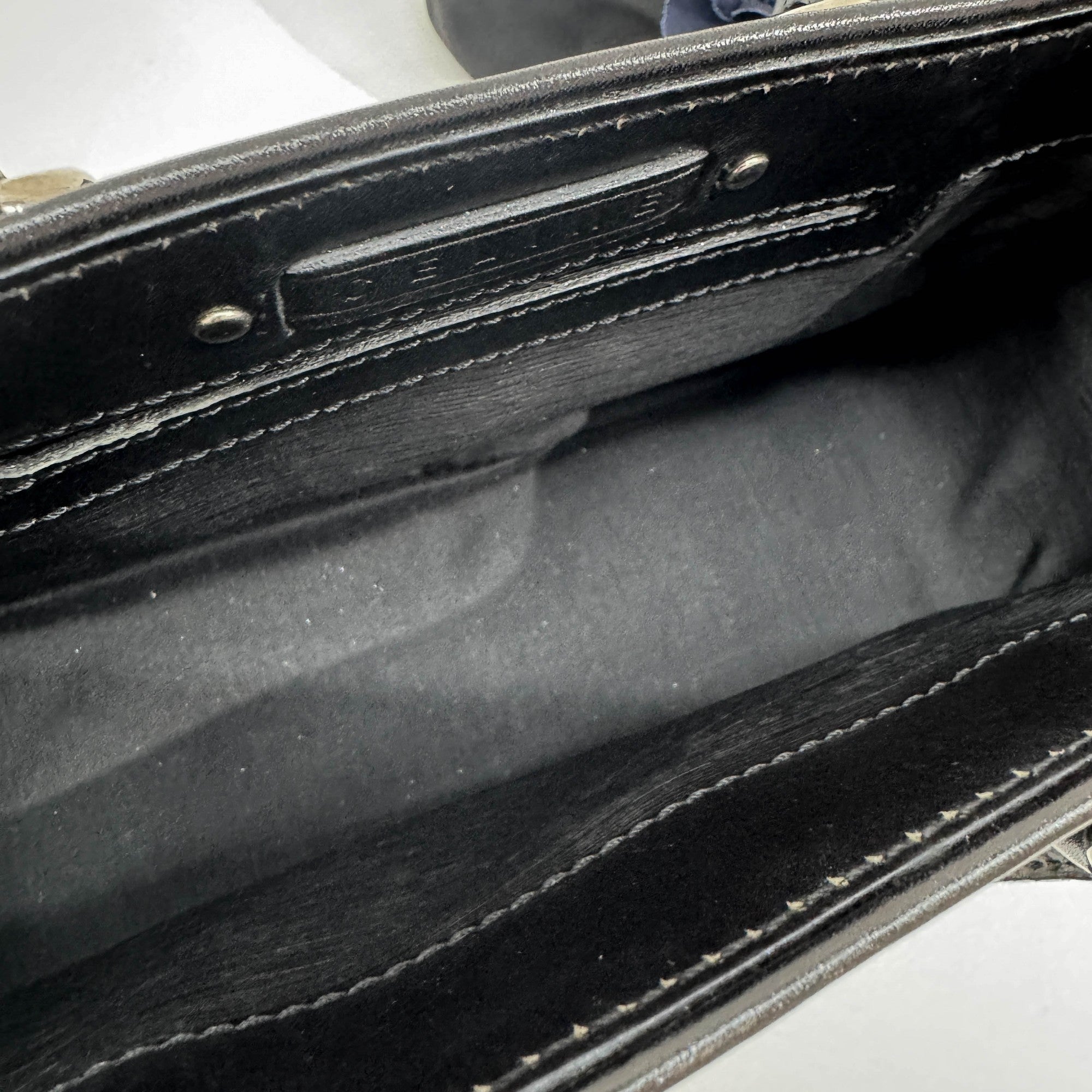 Mini Boogie Set Black Satin Hand Bag