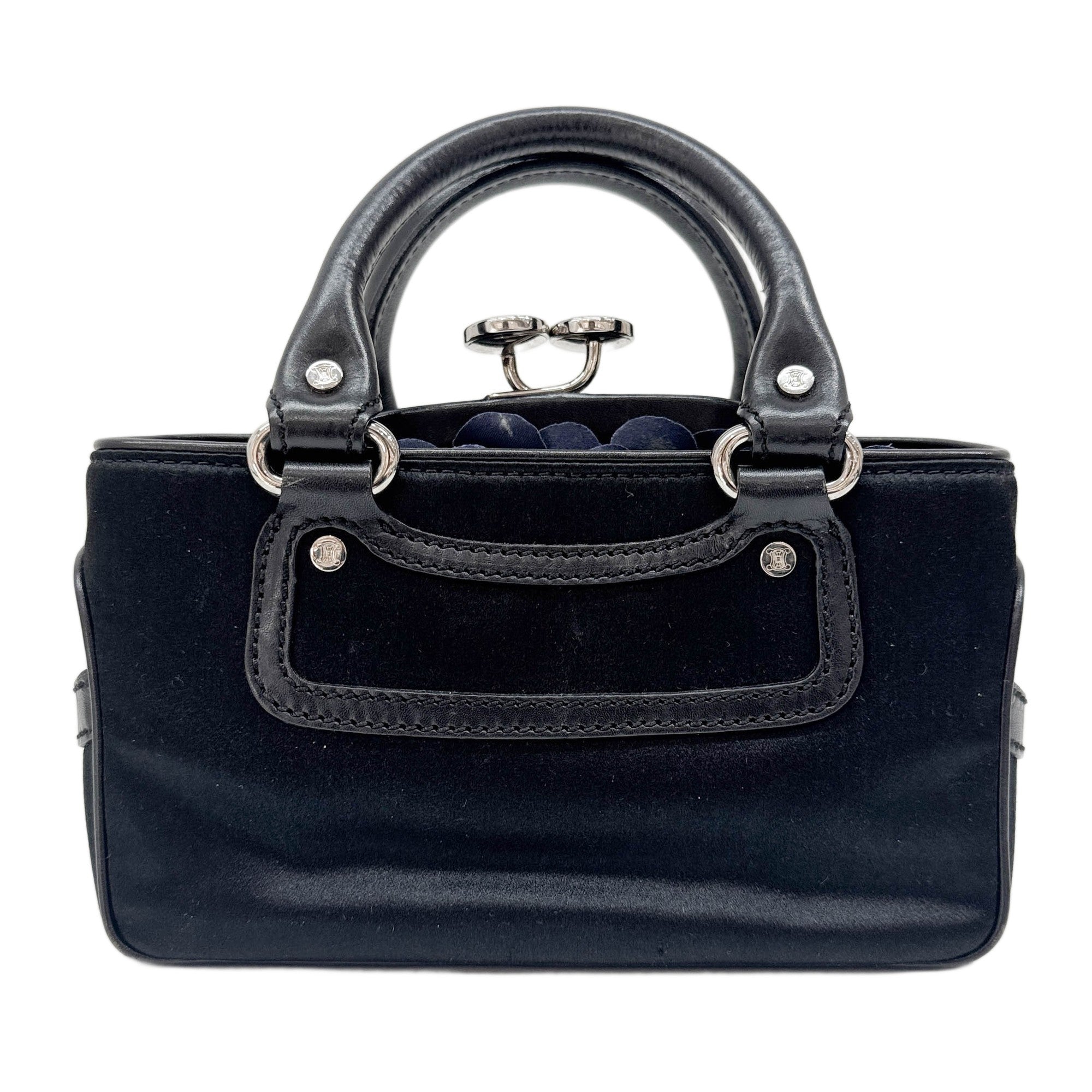 Mini Boogie Set Black Satin Hand Bag