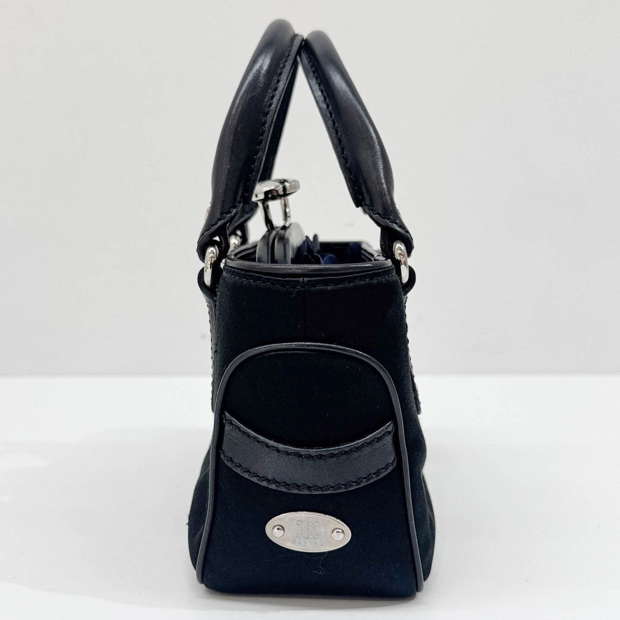 Mini Boogie Set Black Satin Hand Bag