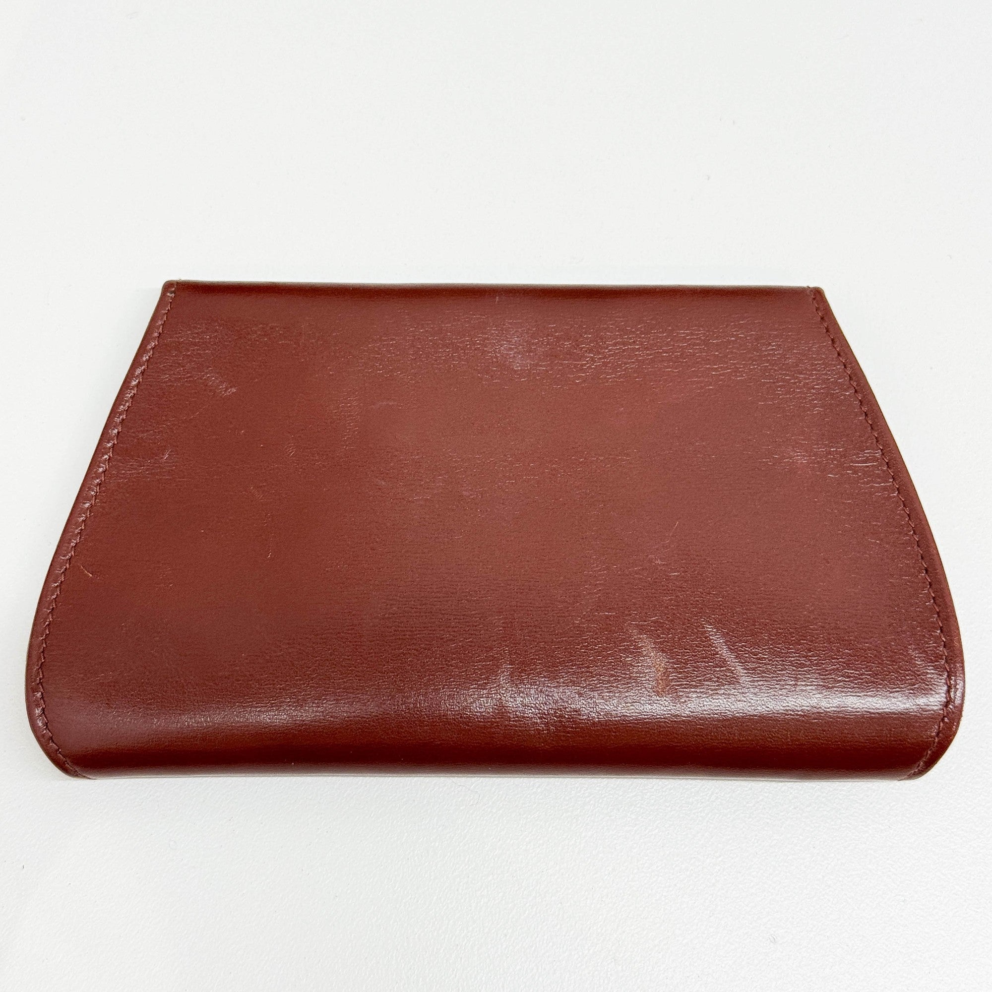 Panthere Brown Crocodile Embossed Leather Shoulder Bag