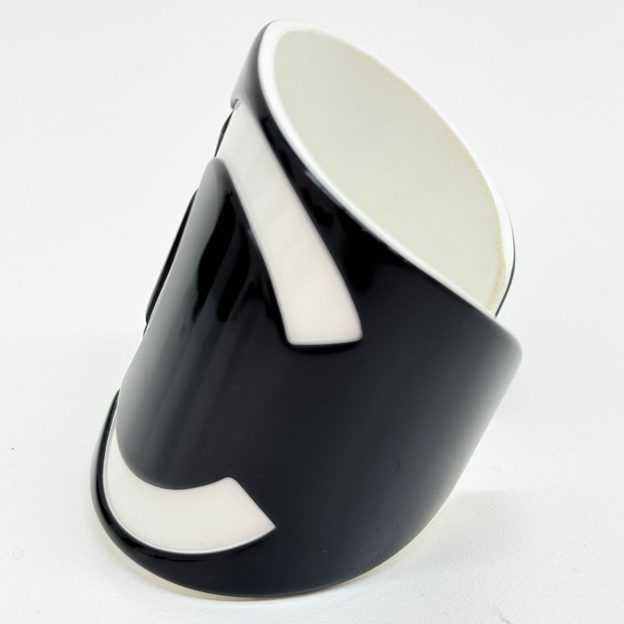 Chanel Logo Black & White Plastic Bangle