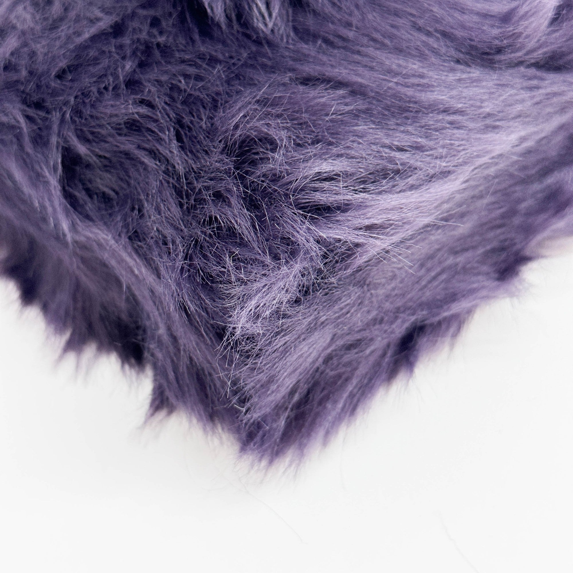 Deep Purple Fur Clutch Bag