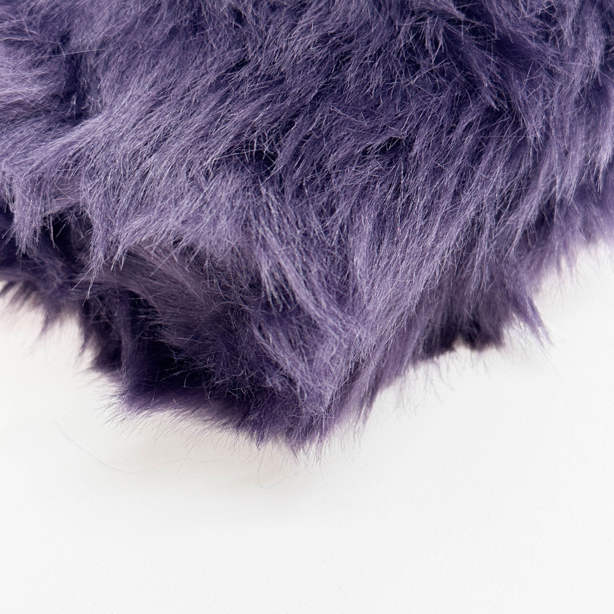 Deep Purple Fur Clutch Bag