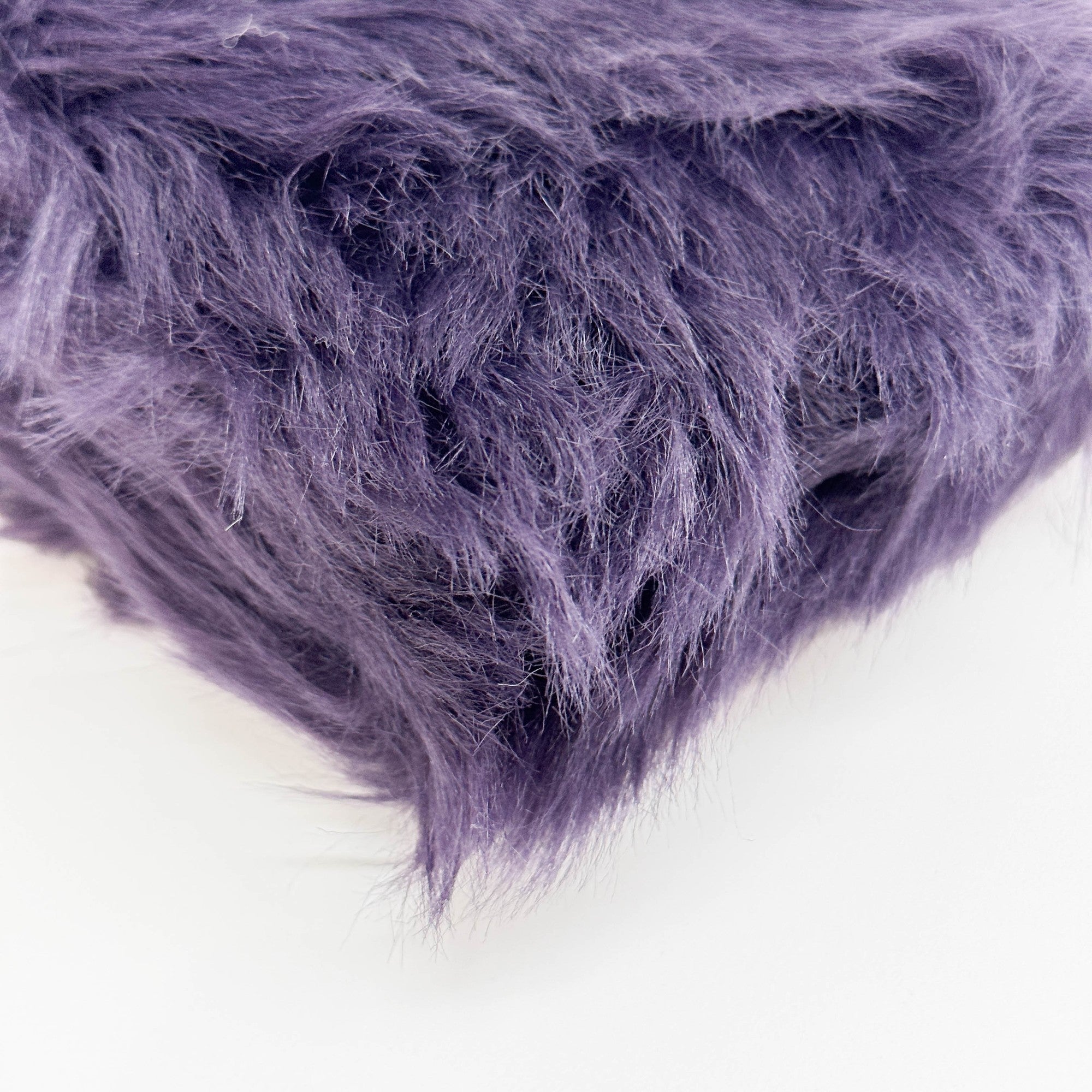 Deep Purple Fur Clutch Bag