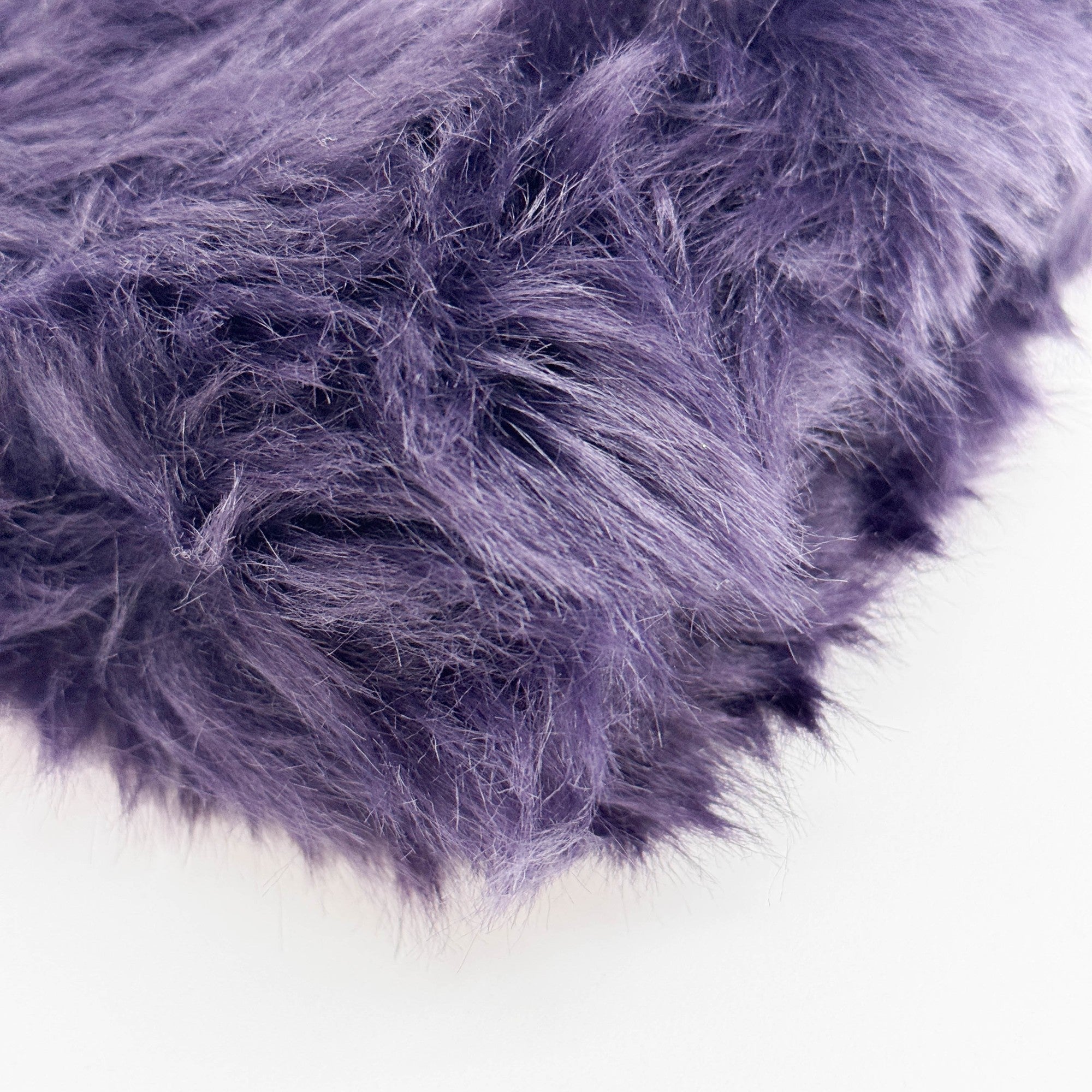 Deep Purple Fur Clutch Bag
