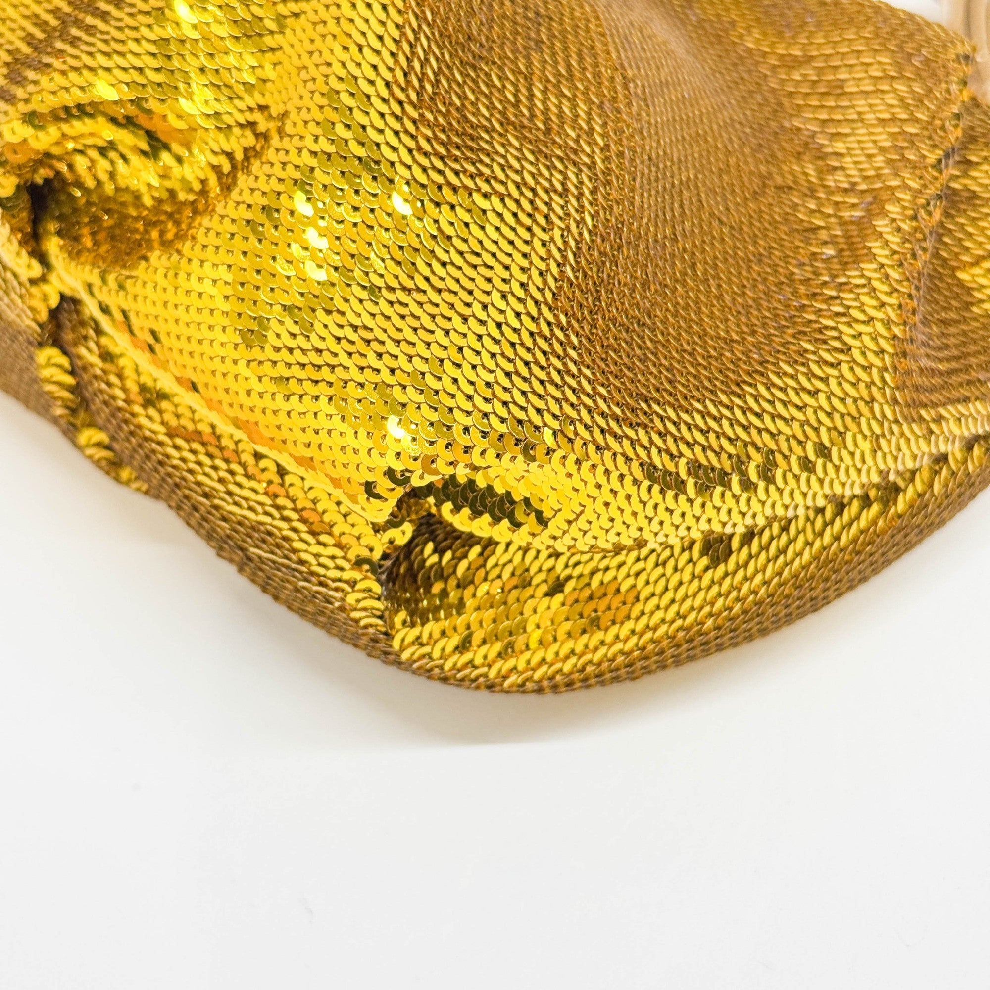 Gold Sequin Wrist Pouch