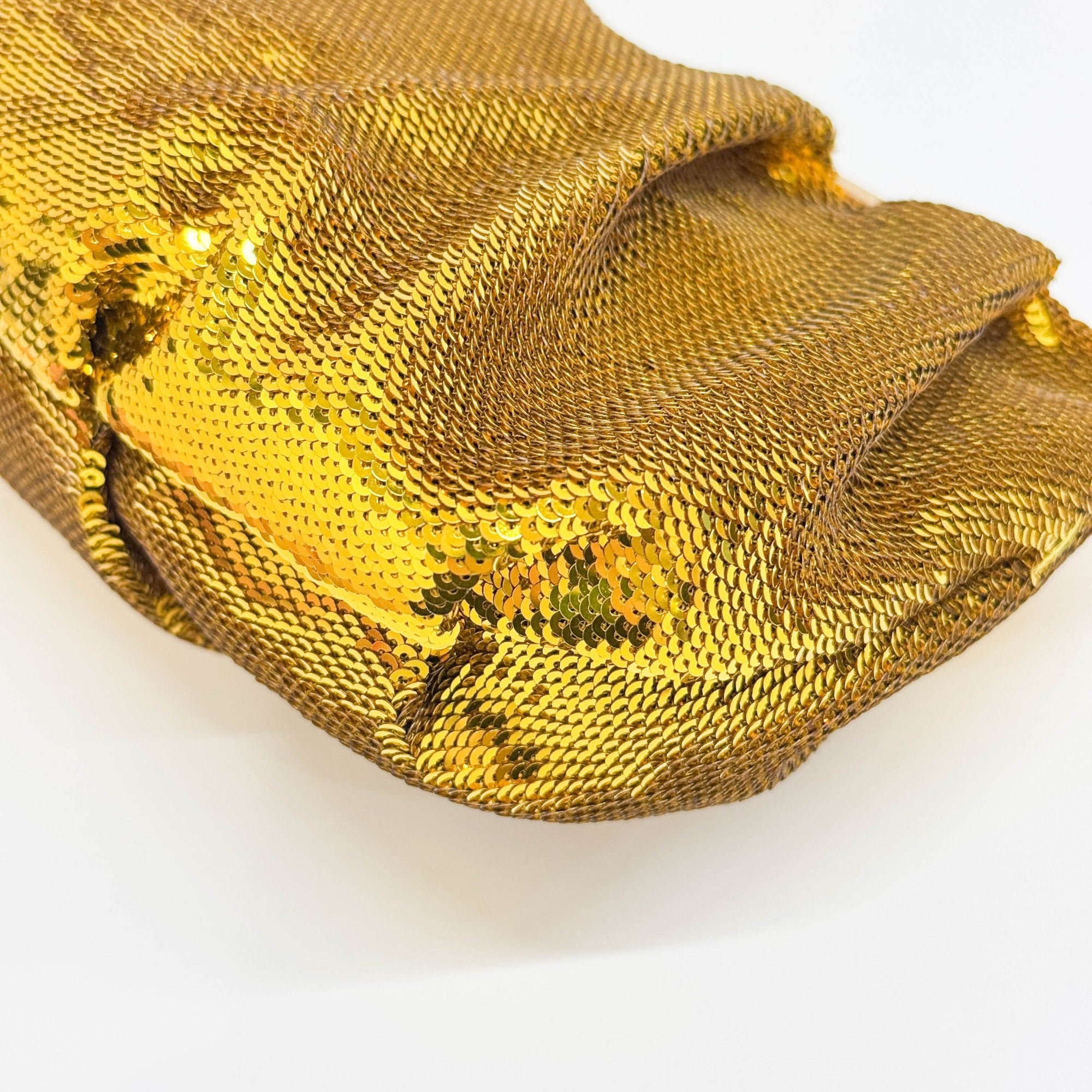 Gold Sequin Wrist Pouch