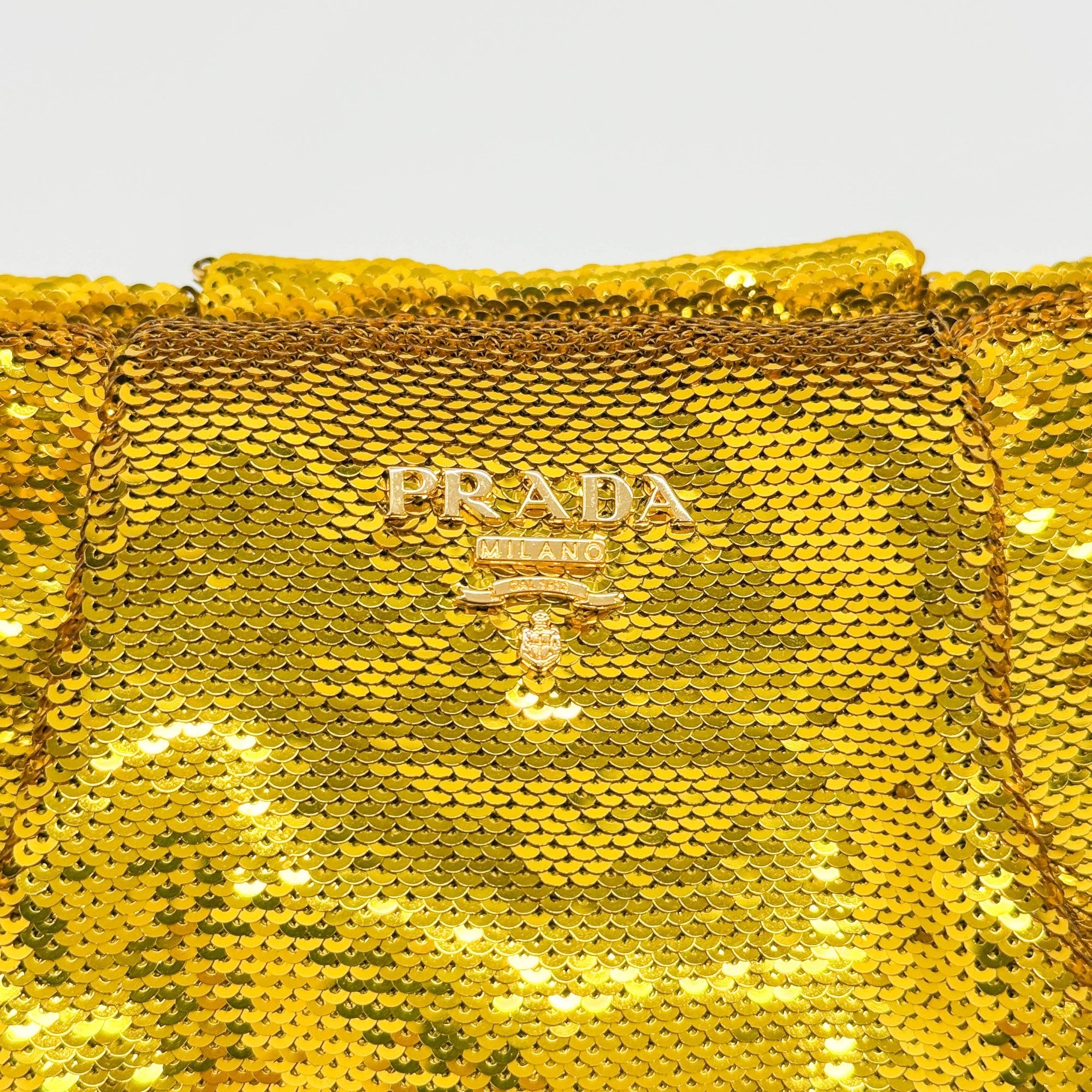 Gold Sequin Wrist Pouch