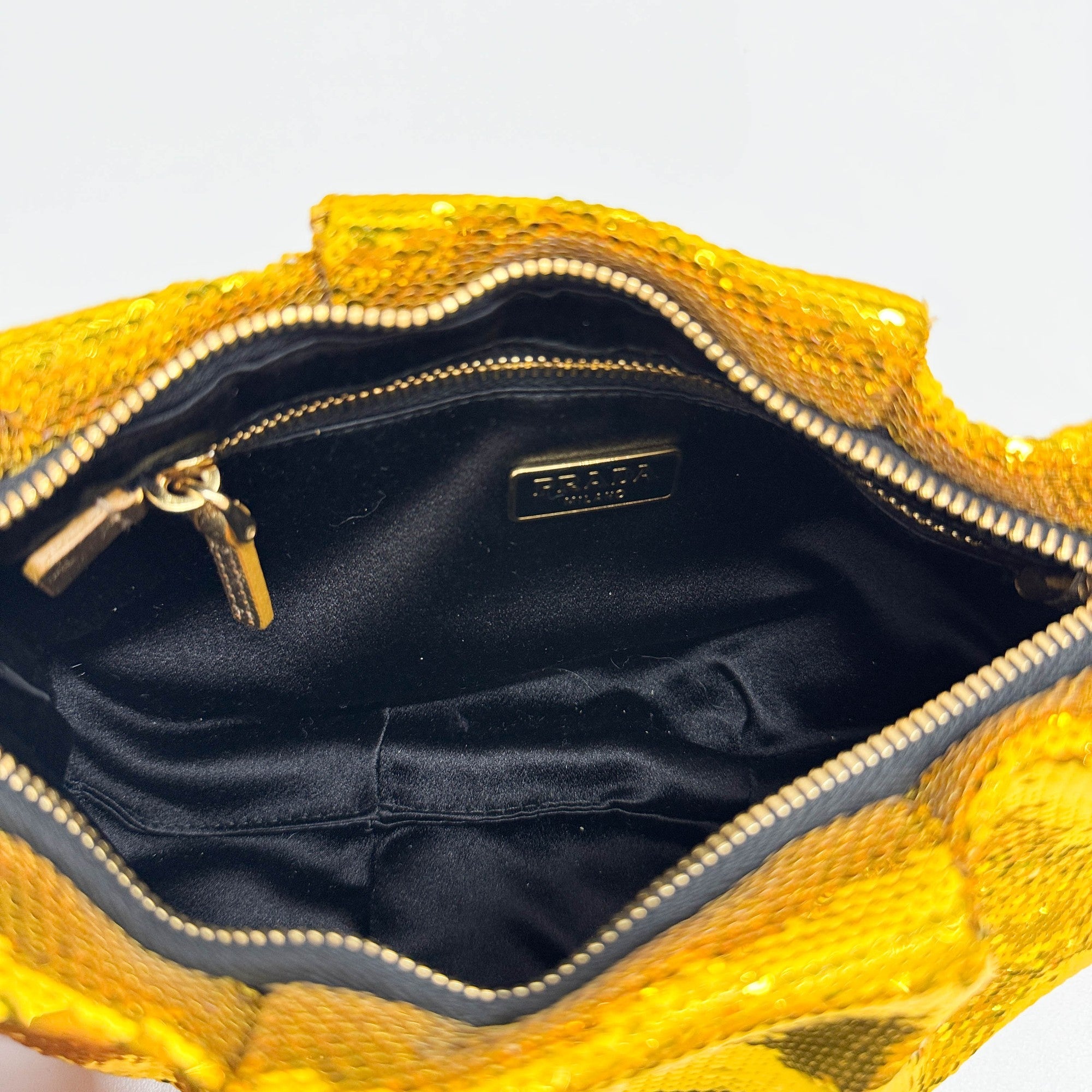 Gold Sequin Wrist Pouch