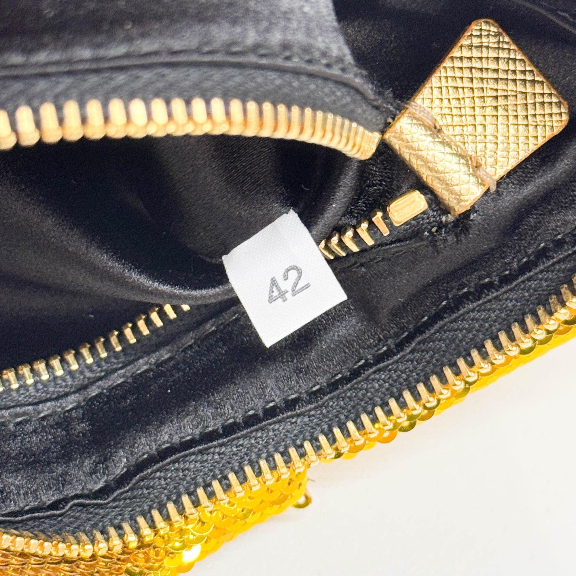 Gold Sequin Wrist Pouch