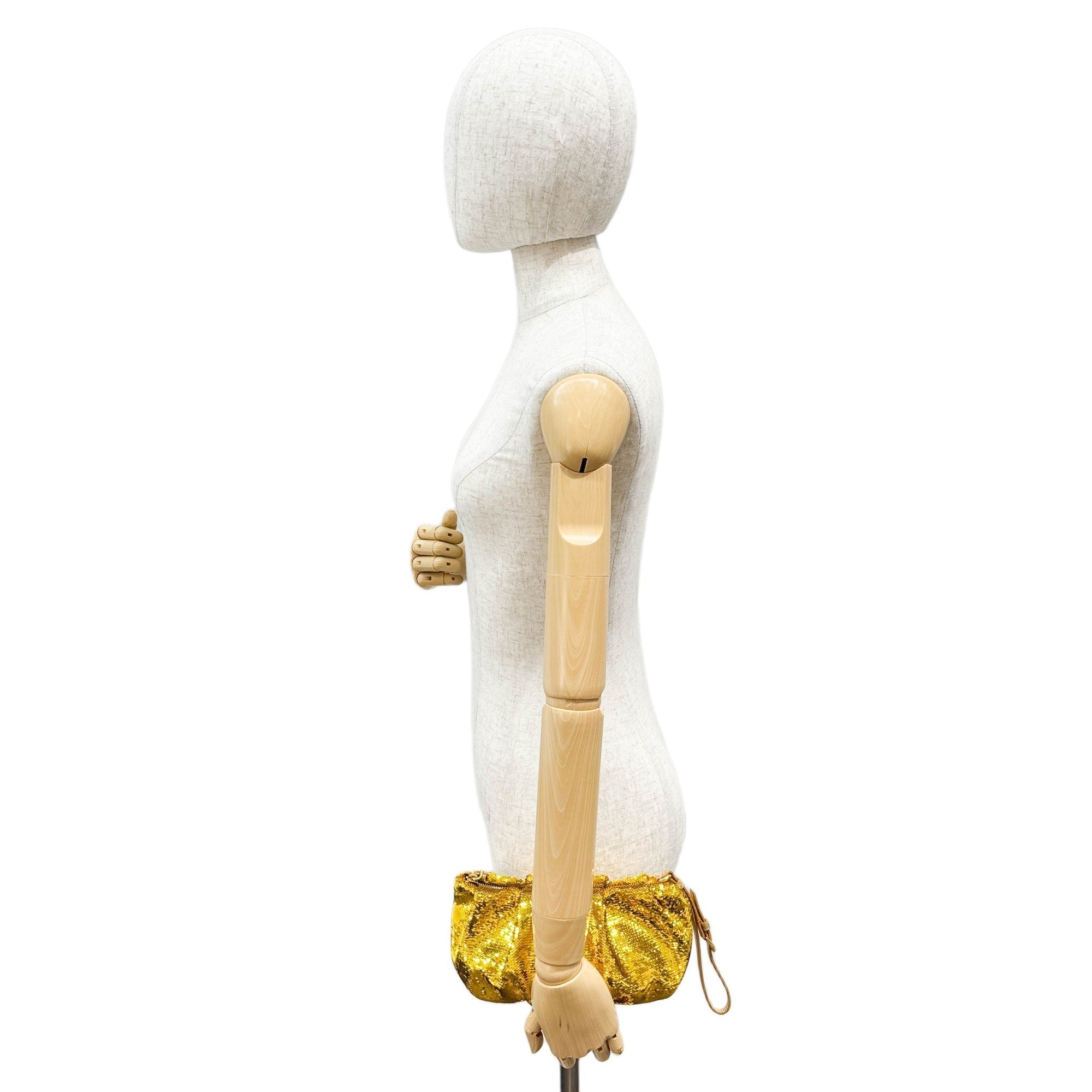 Gold Sequin Wrist Pouch