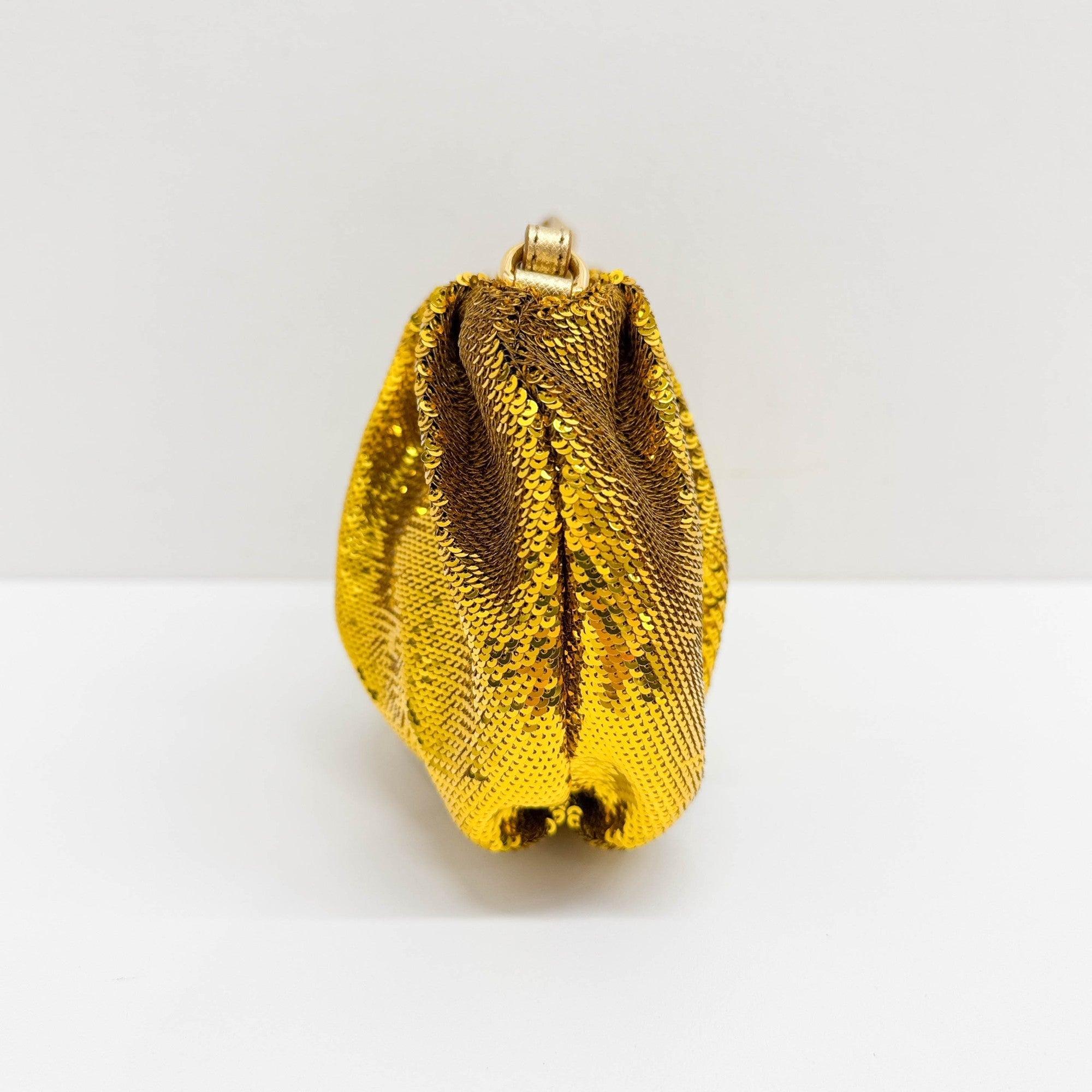 Gold Sequin Wrist Pouch