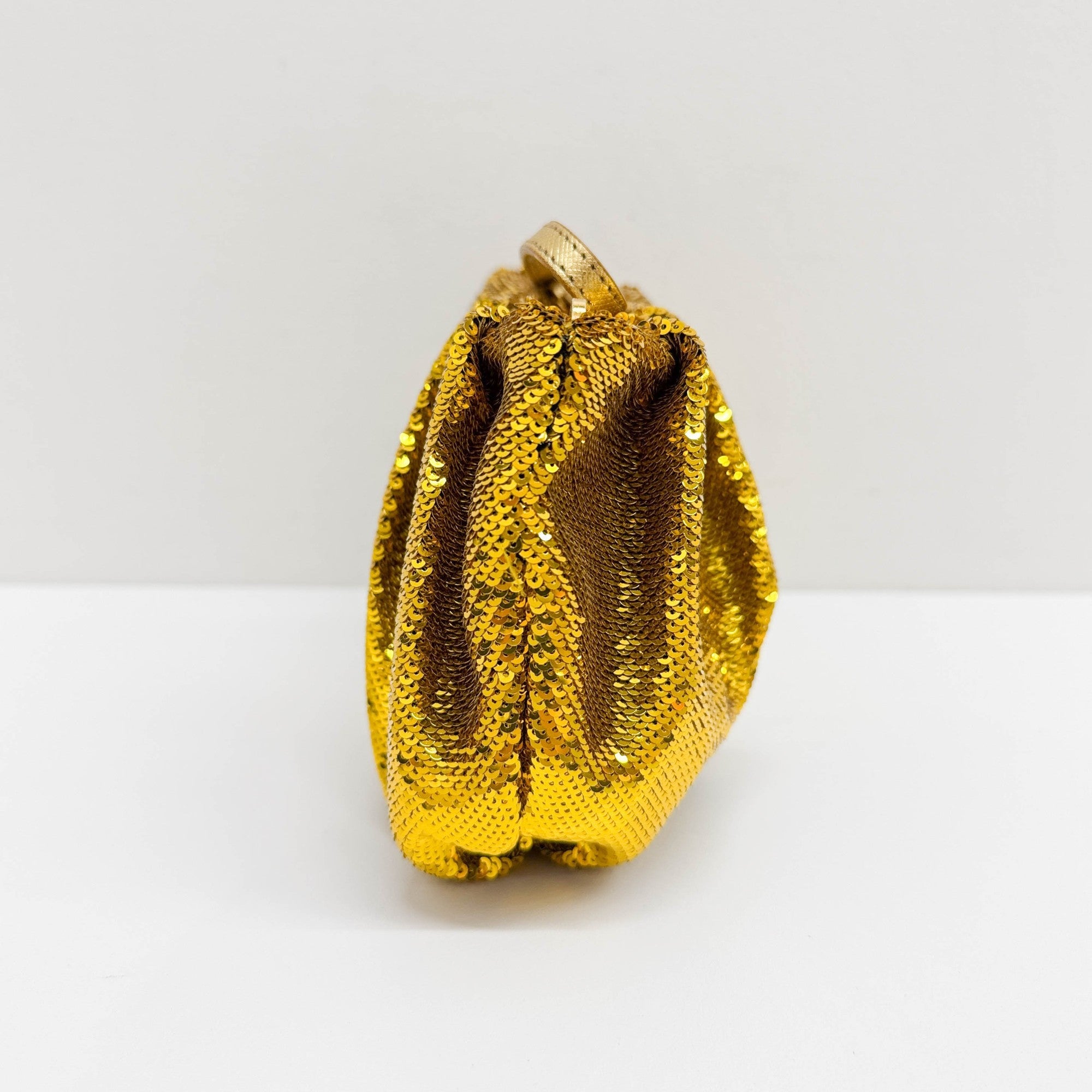 Gold Sequin Wrist Pouch