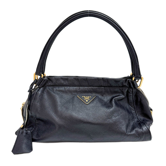 Black Leather Shoulder Bag