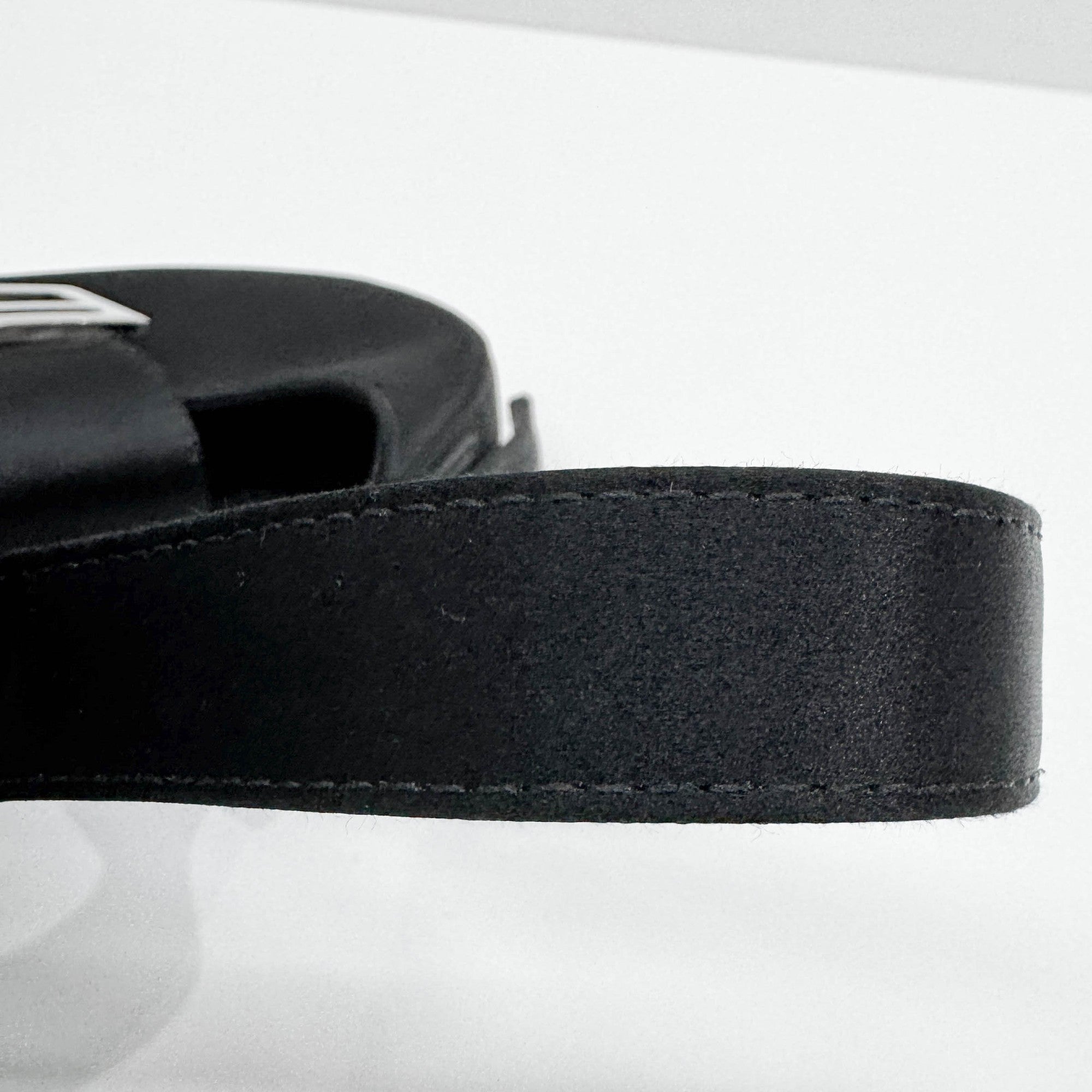 Mini Cookie Black Satin Shoulder Bag