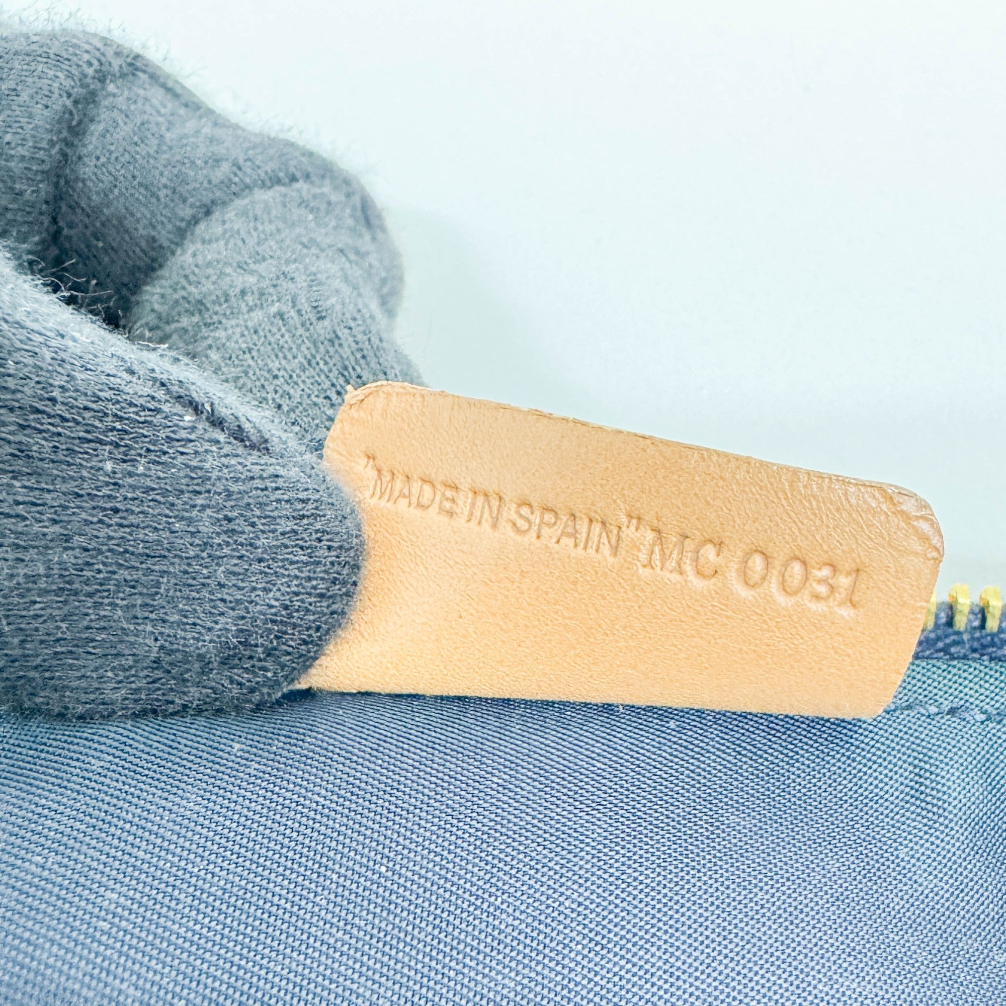 Saddle Vintage Classic Blue Denim Shoulder Bag