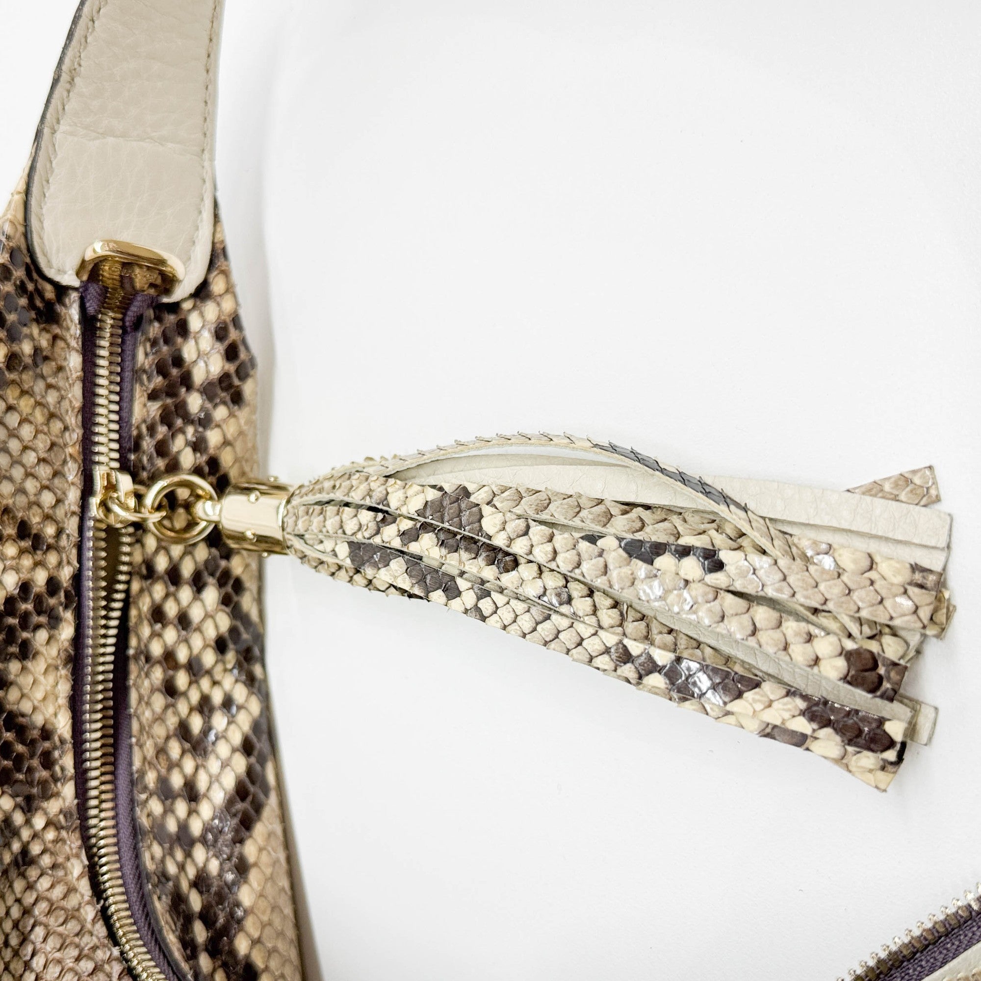 Soho Multicolor Snakeskin Embossed Leather Shoudler Bag