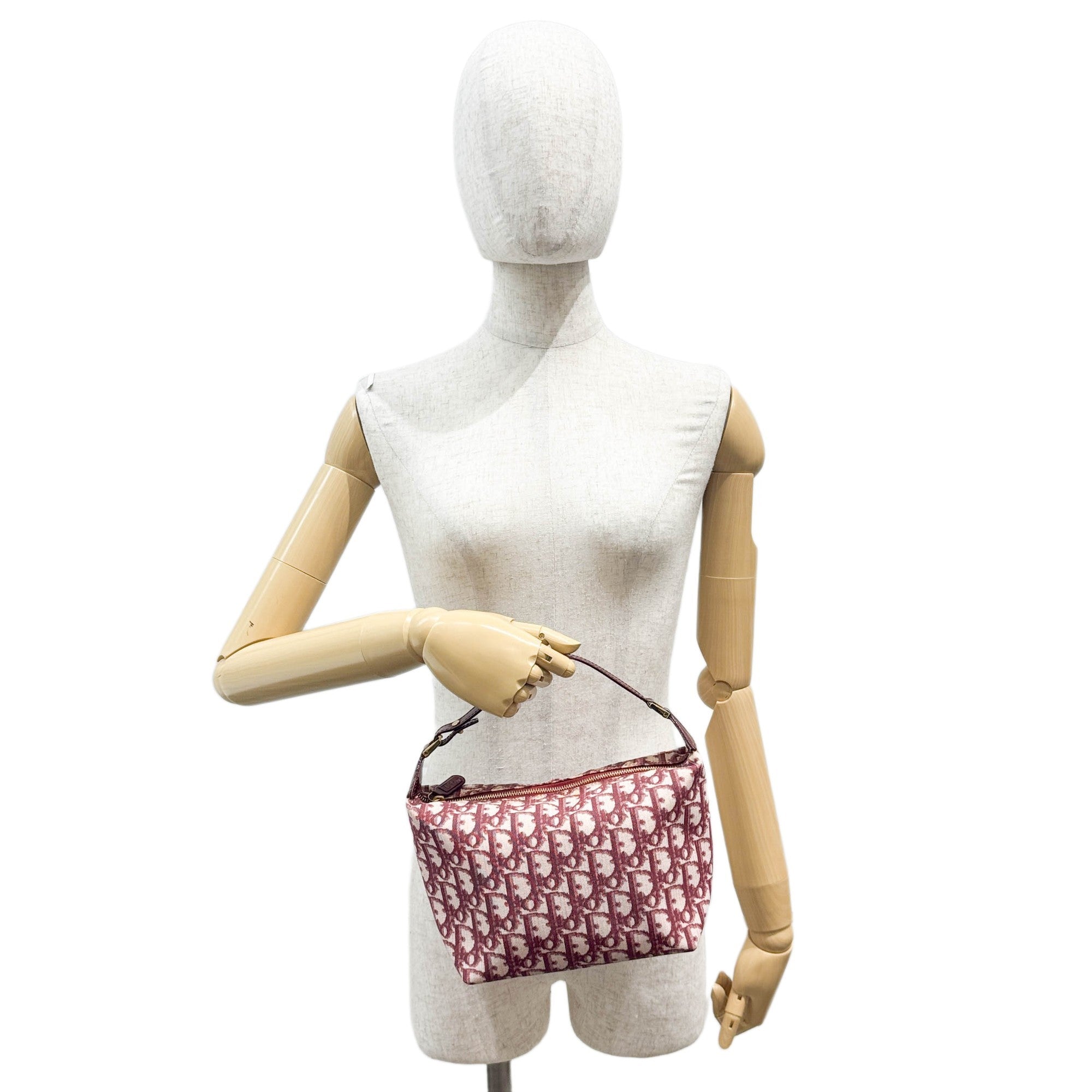 Pink Trotter Canvas Pouch Bag