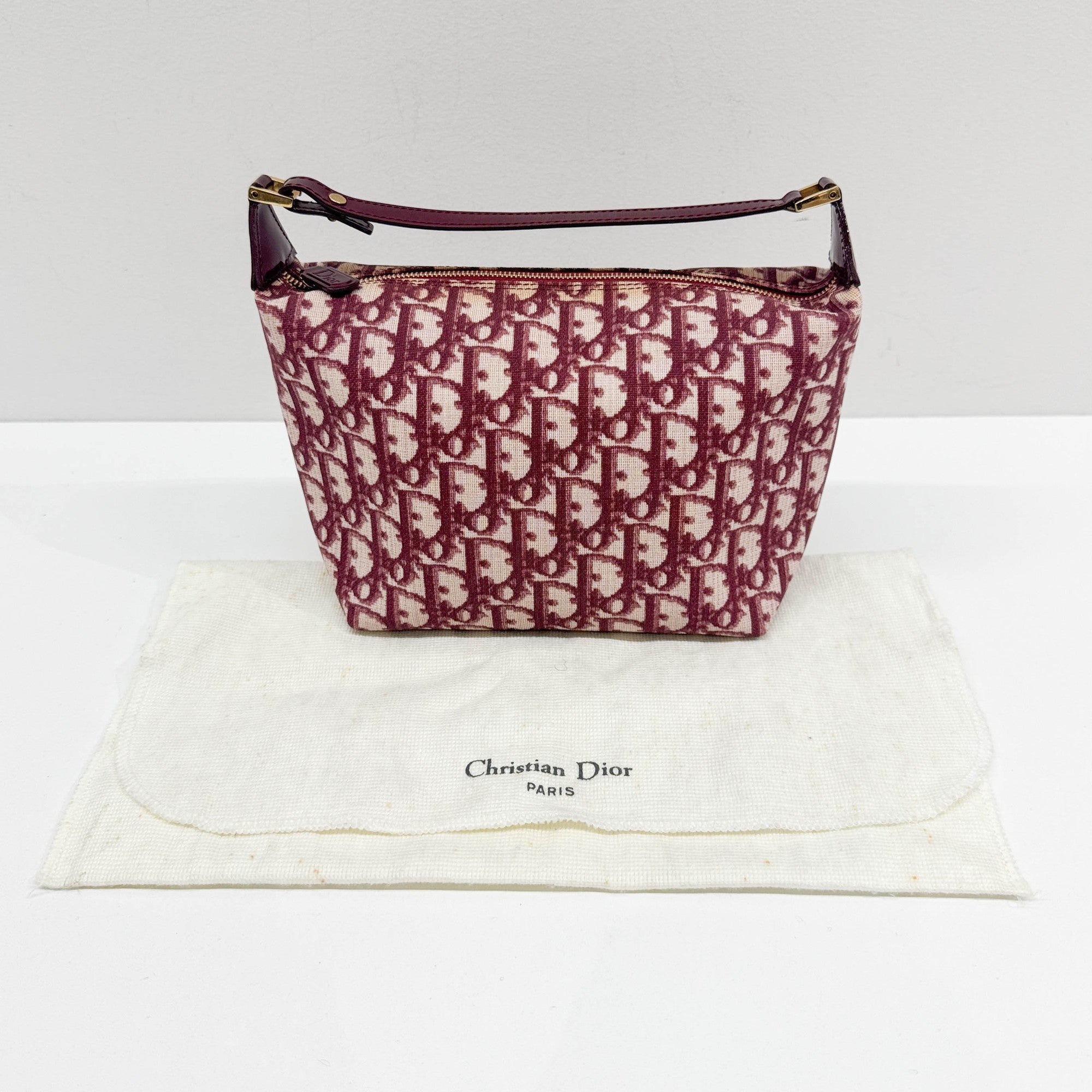 Pink Trotter Canvas Pouch Bag