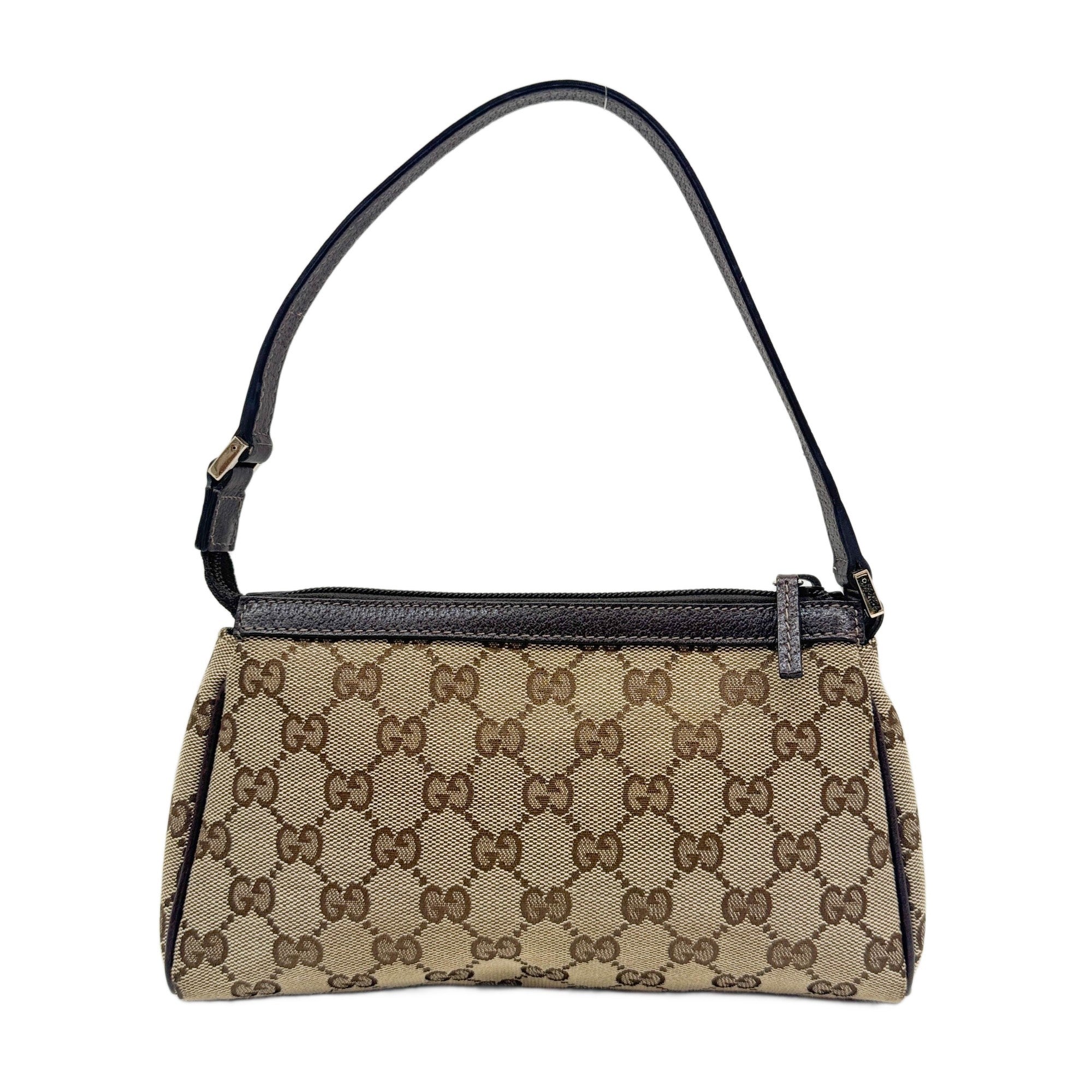 Abbey Brown GG Canvas Shoulder Bag