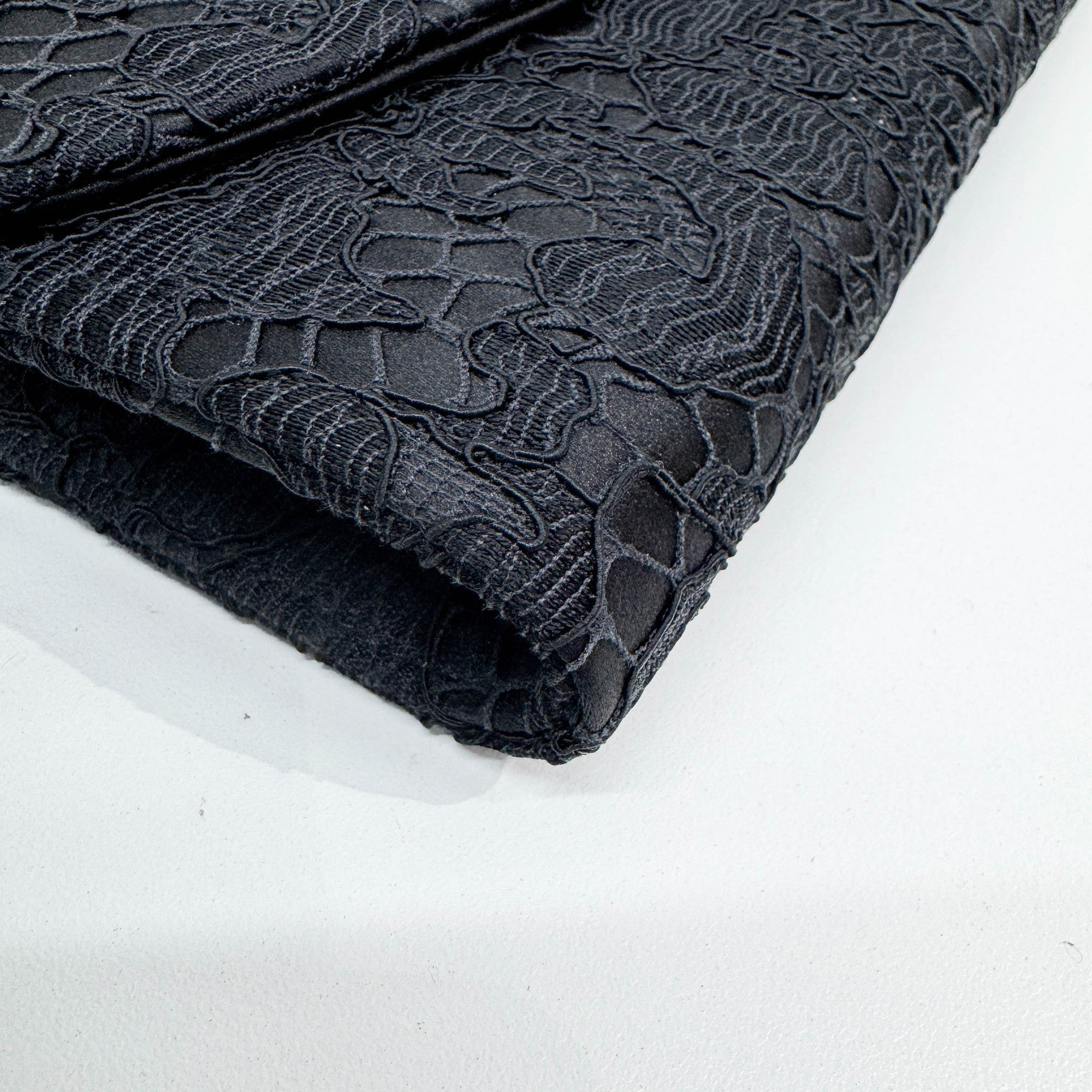 Black Satin & Lace Two Way Bag