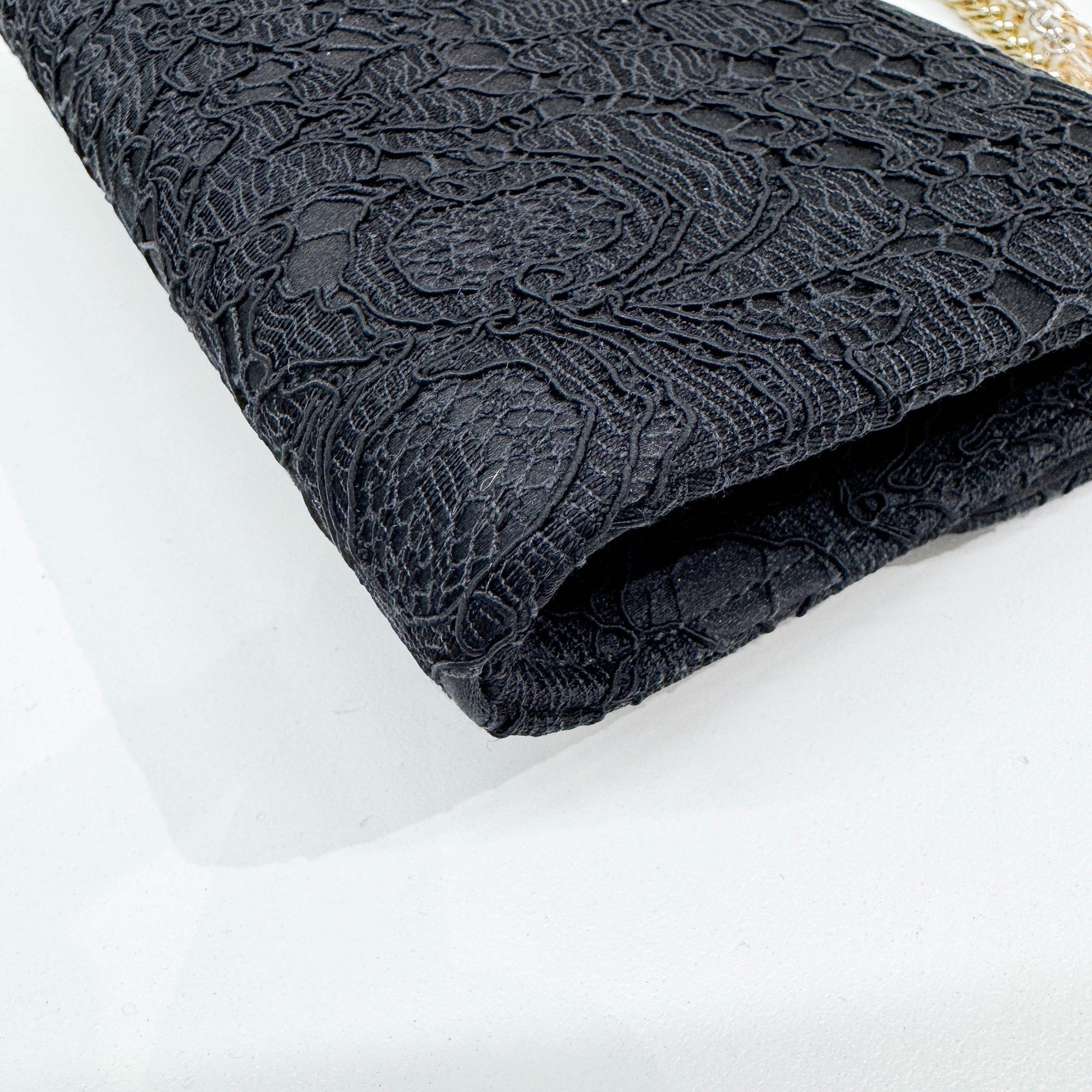 Black Satin & Lace Two Way Bag