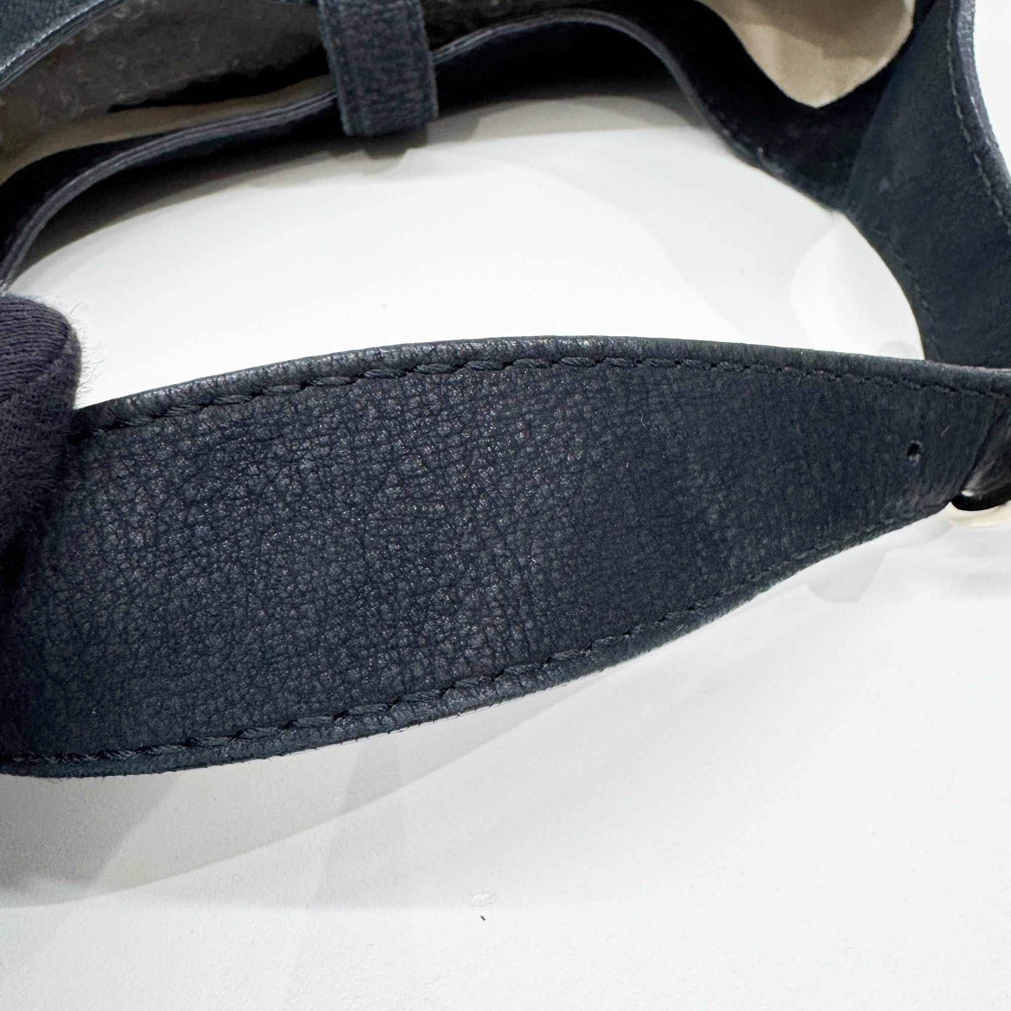 Jackie Black Leather Shoulder Bag