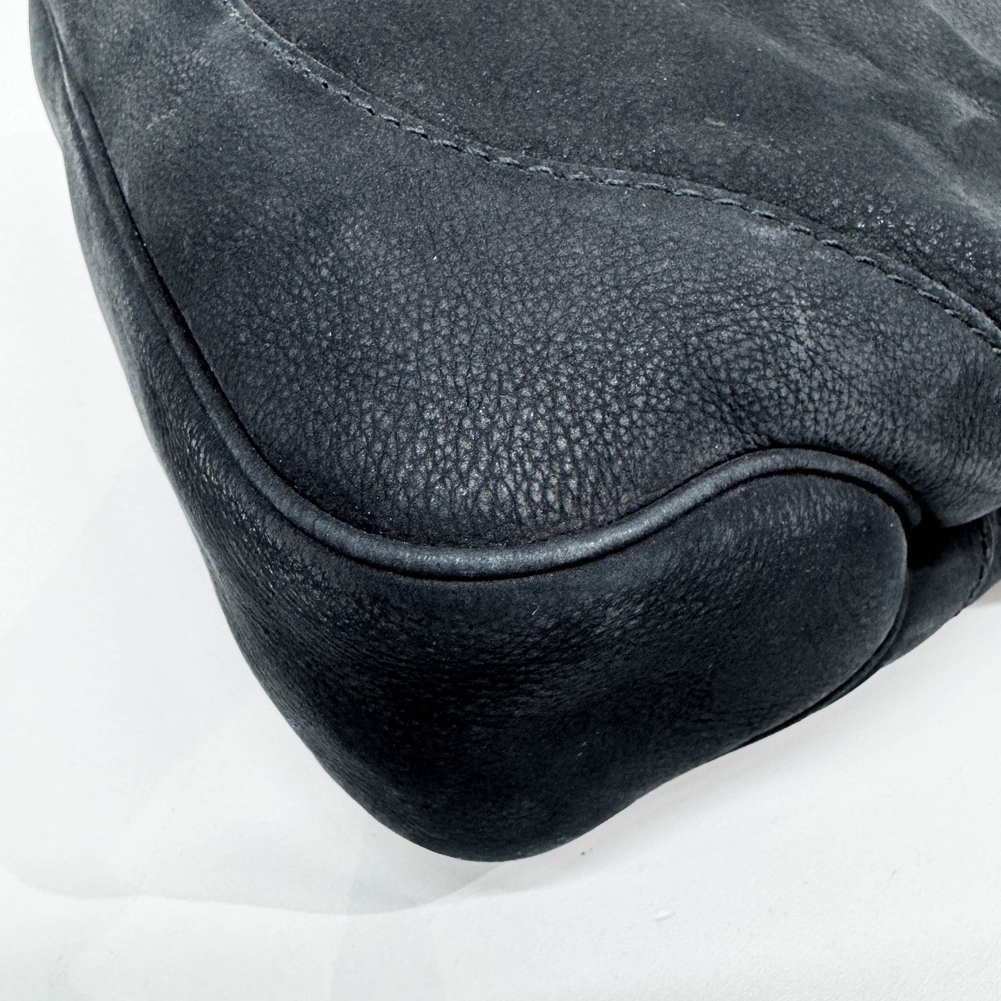 Jackie Black Leather Shoulder Bag